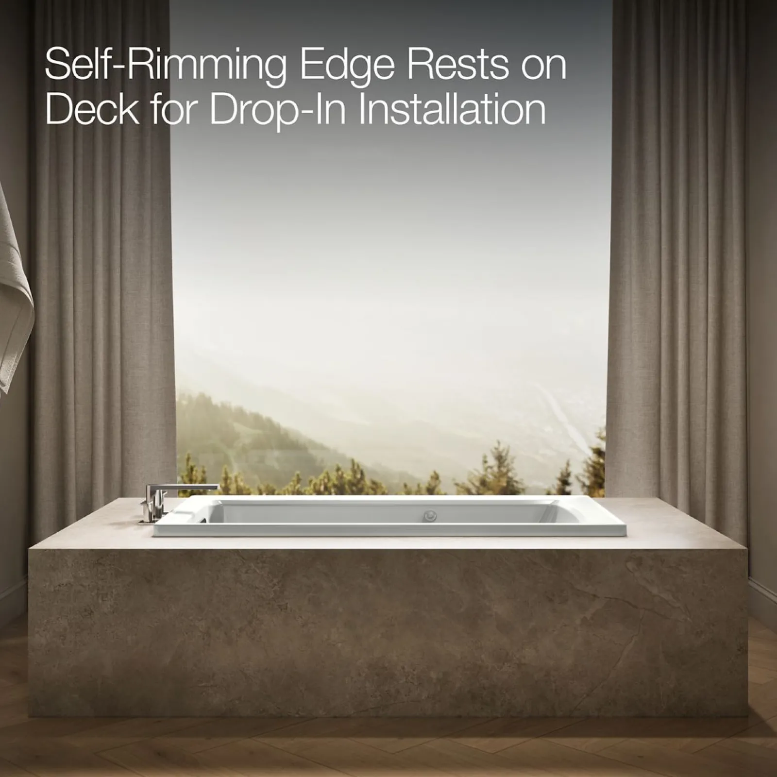 60" x 30" drop-in whirlpool bath with Bask® heated surface^Kohler Sale