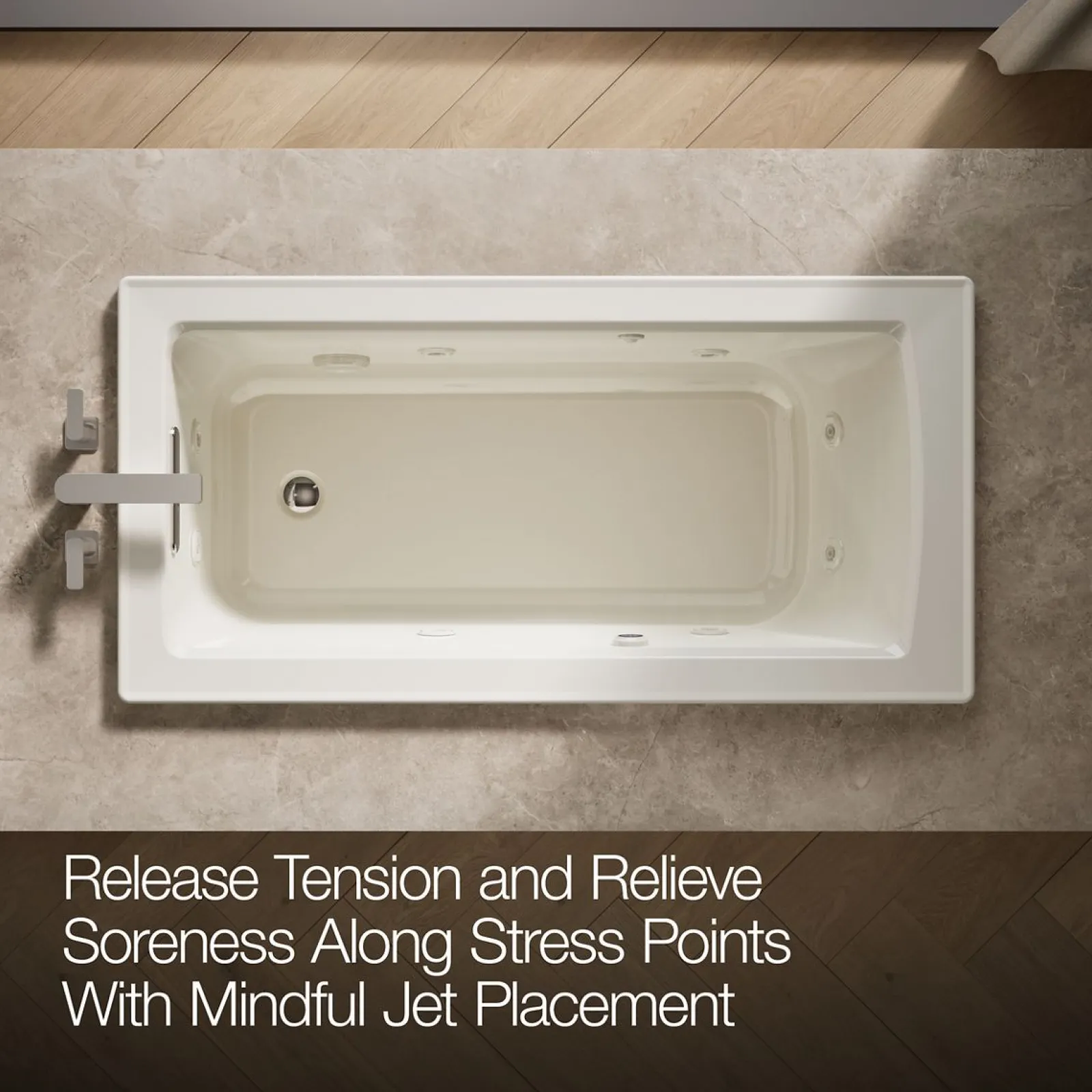 60" x 30" drop-in whirlpool bath with Bask® heated surface^Kohler Sale