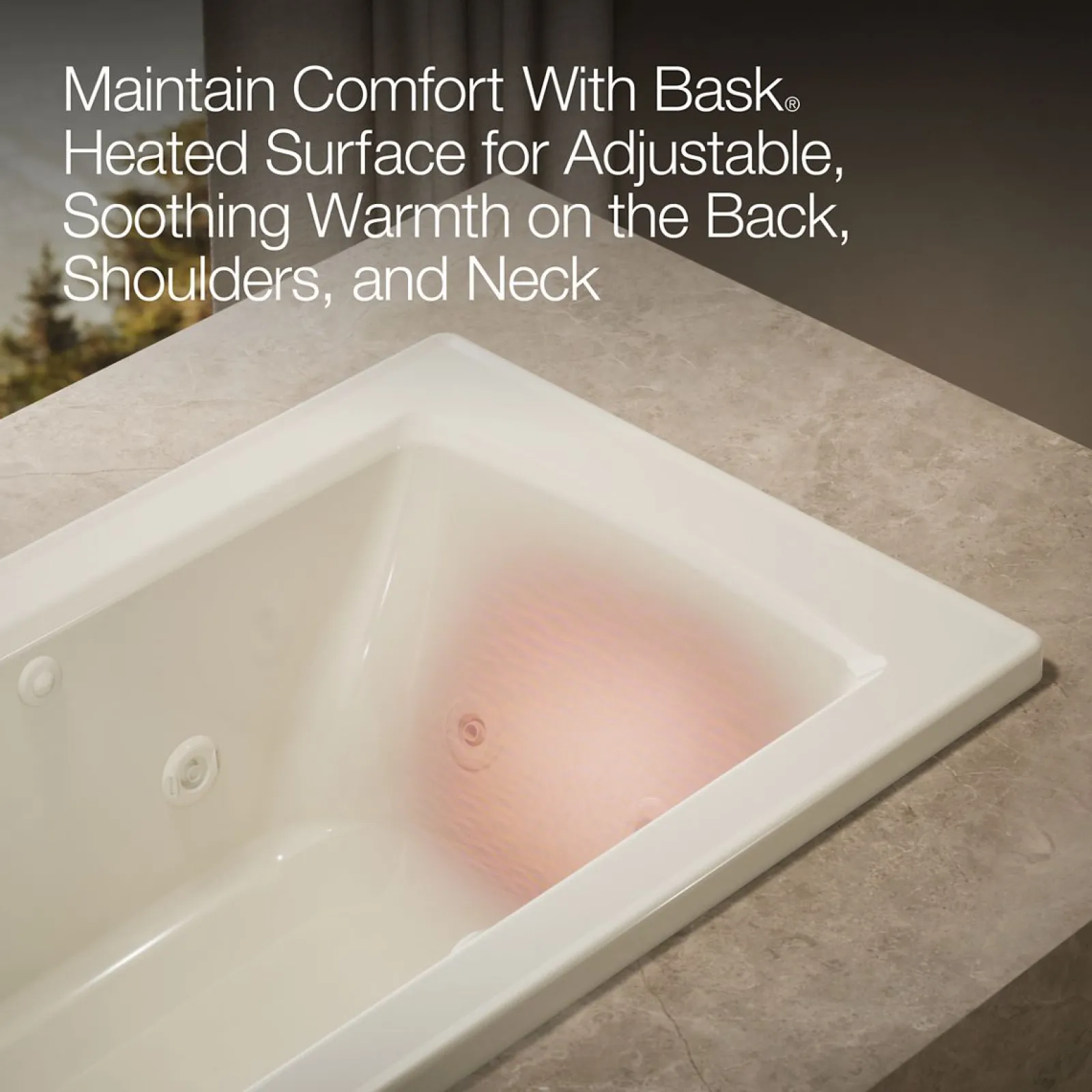 60" x 30" drop-in whirlpool bath with Bask® heated surface^Kohler Sale