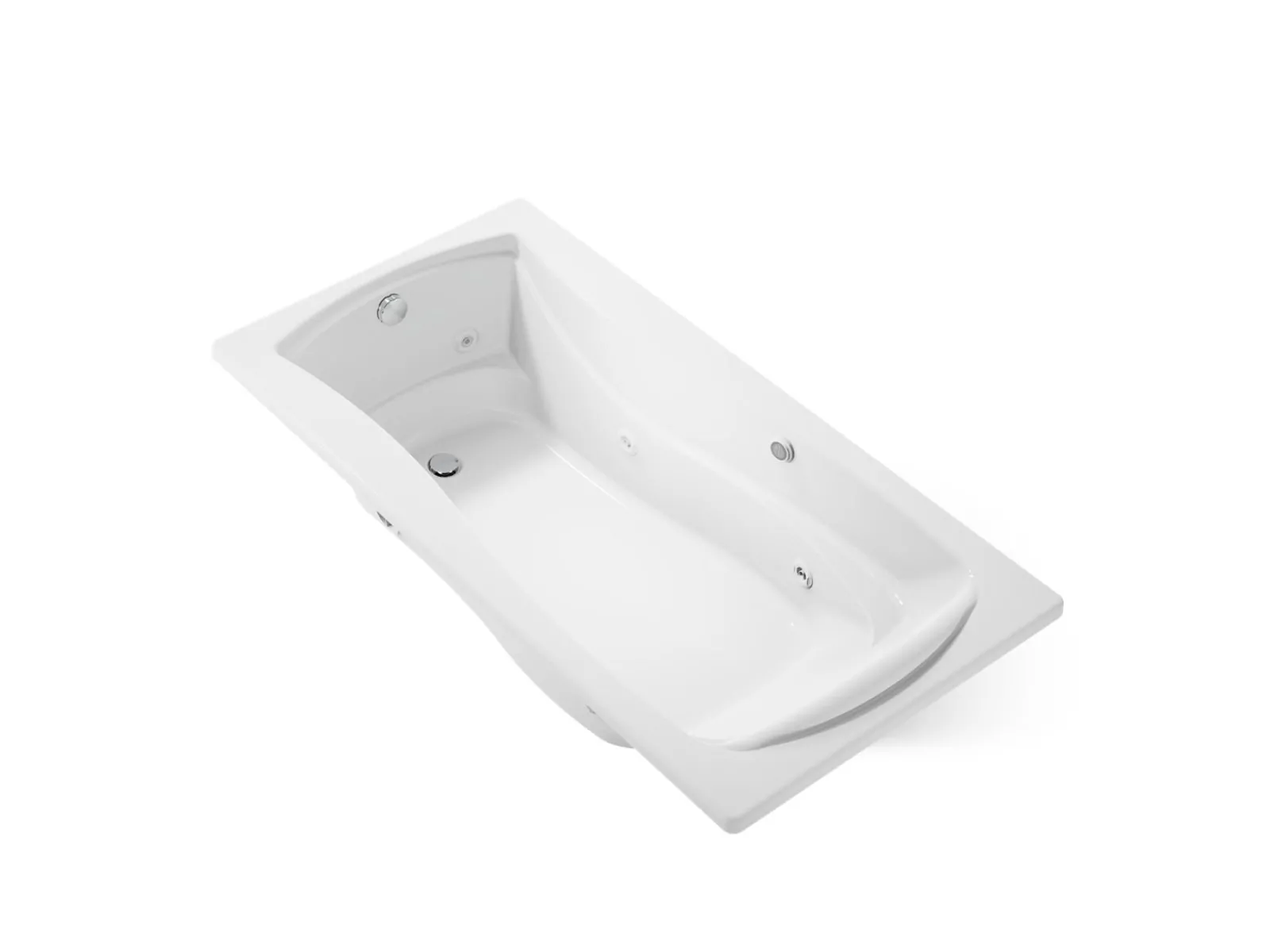 72" x 36" drop-in whirlpool bath with Bask® heated surface^Kohler New