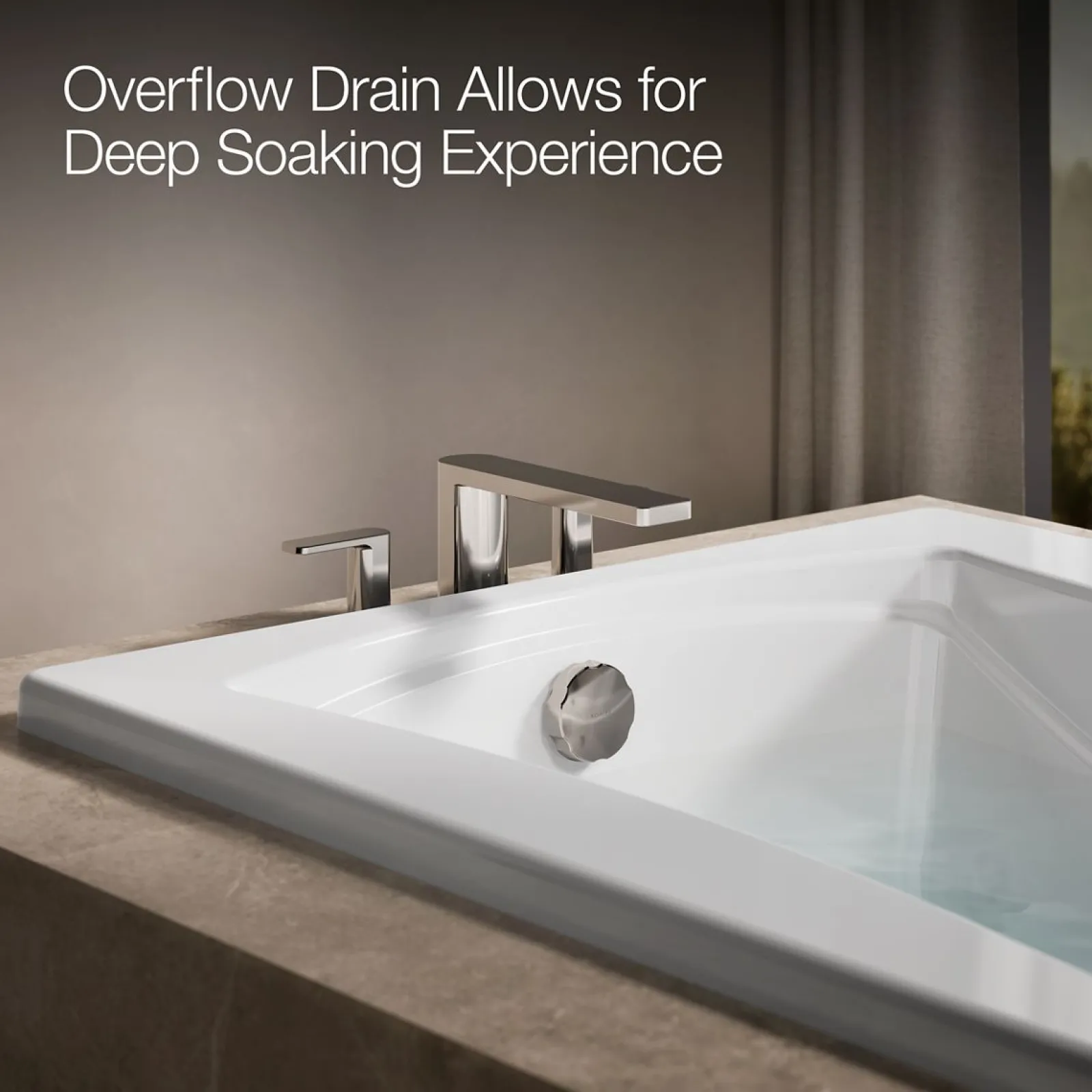 72" x 36" drop-in whirlpool bath with Bask® heated surface^Kohler New