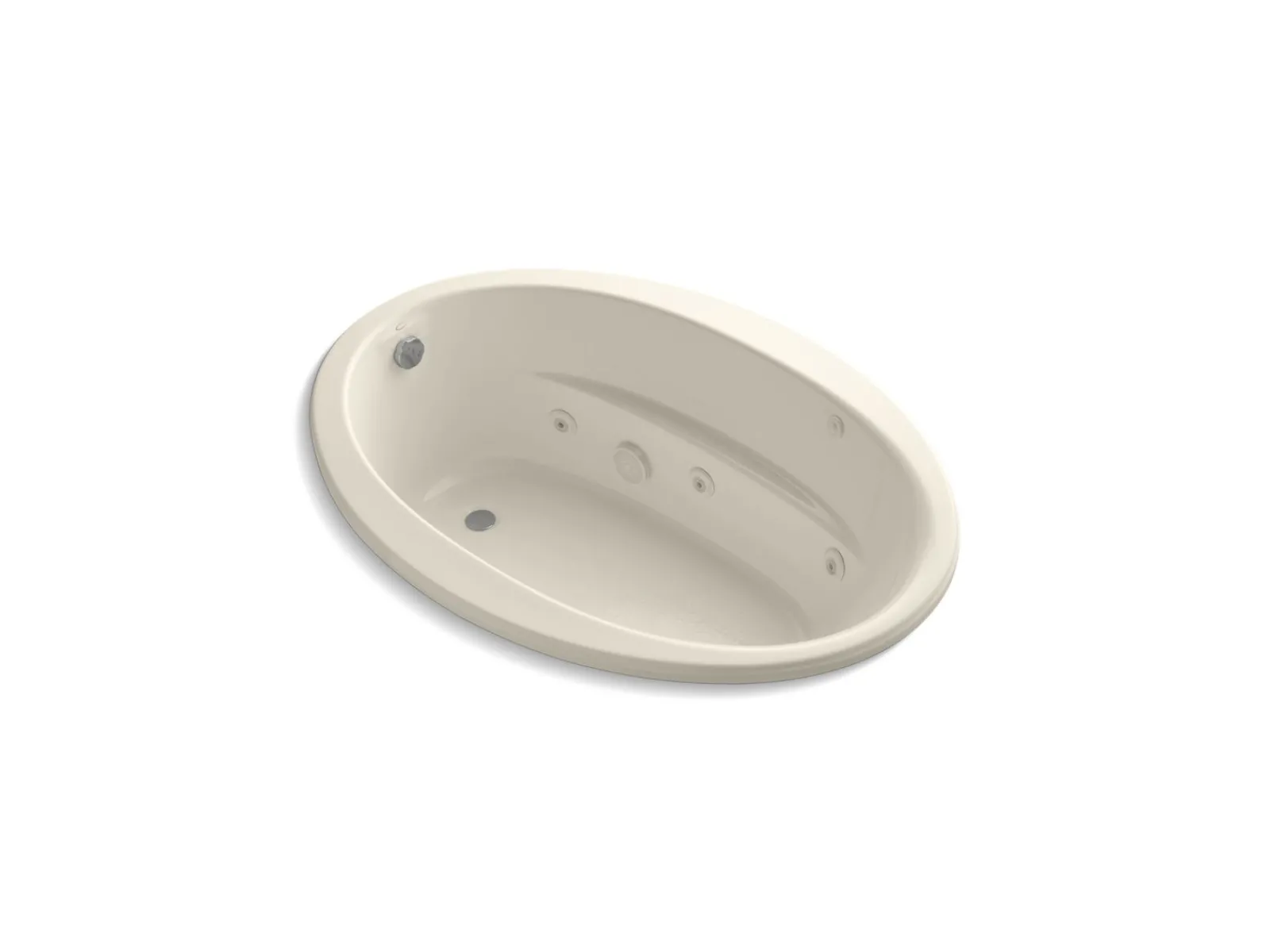 60" x 42" drop-in whirlpool bath with Bask® heated surface^Kohler Discount