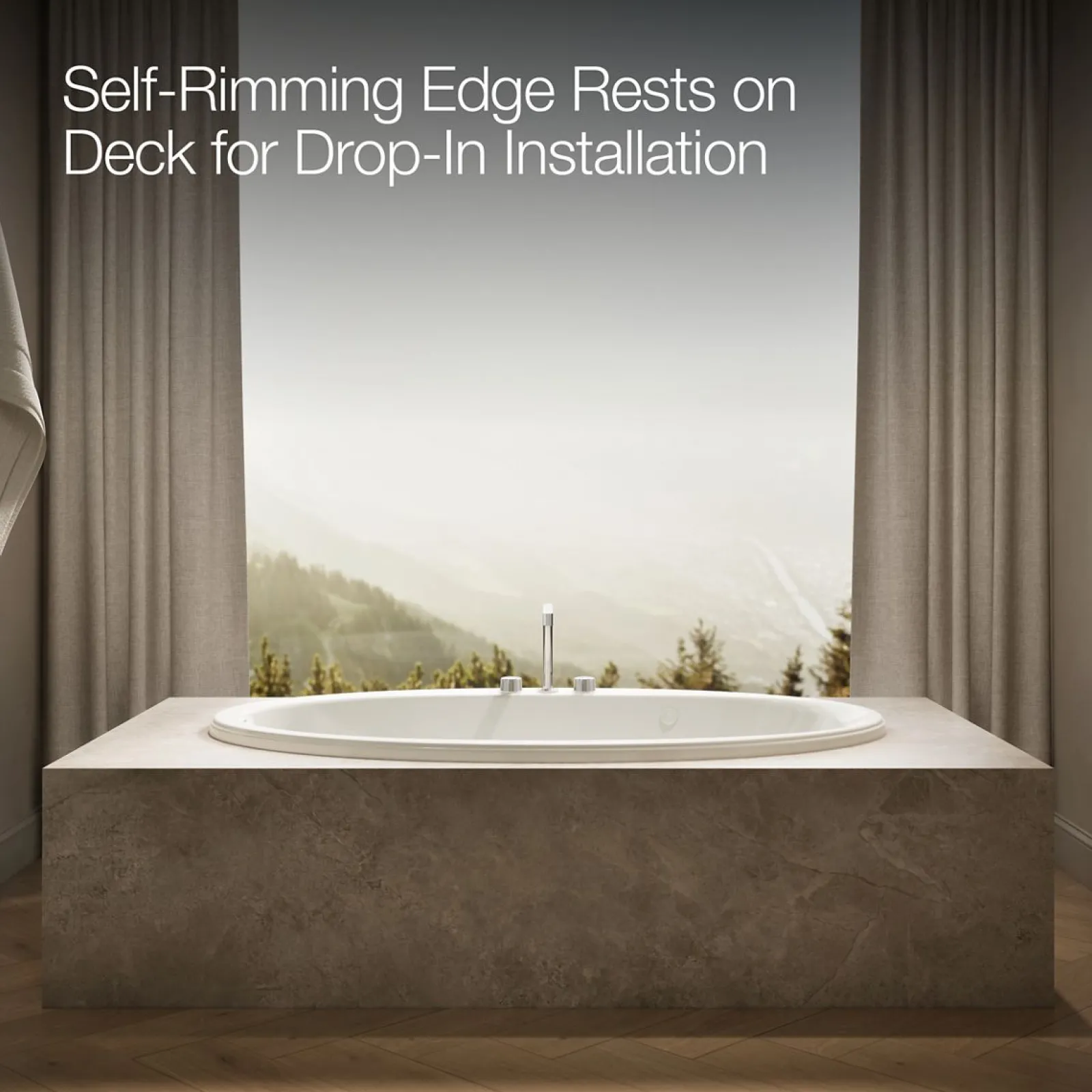 66" x 42" drop-in whirlpool bath with Bask® heated surface^Kohler Discount