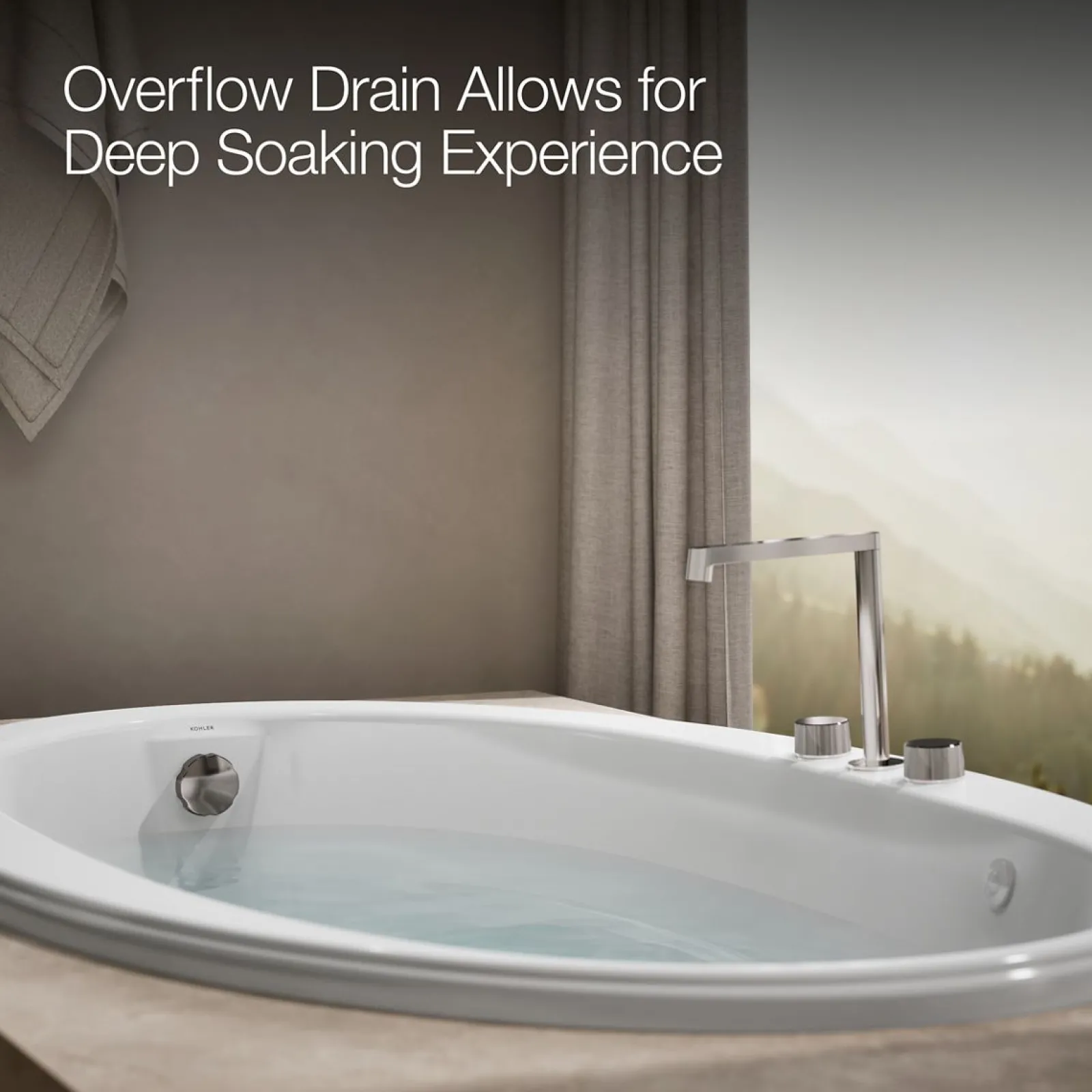 66" x 42" drop-in whirlpool bath with Bask® heated surface^Kohler Discount