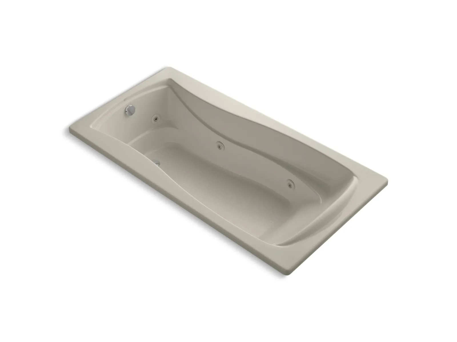 72" x 36" drop-in whirlpool bath with end drain, custom pump location and heater^Kohler Outlet