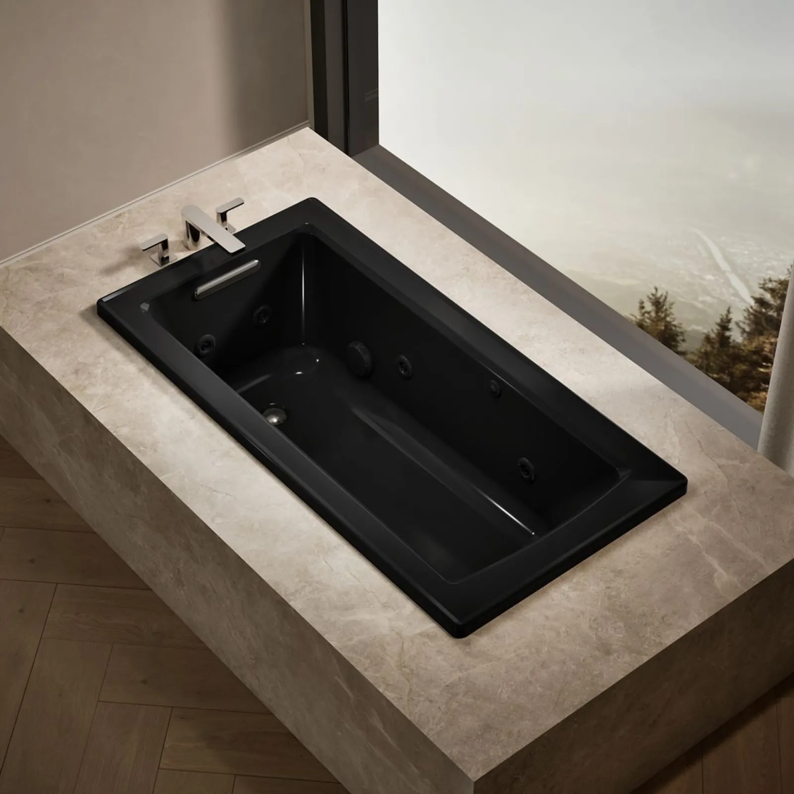 60" x 30" drop-in whirlpool bath with heat and Comfort Depth® design^Kohler Clearance