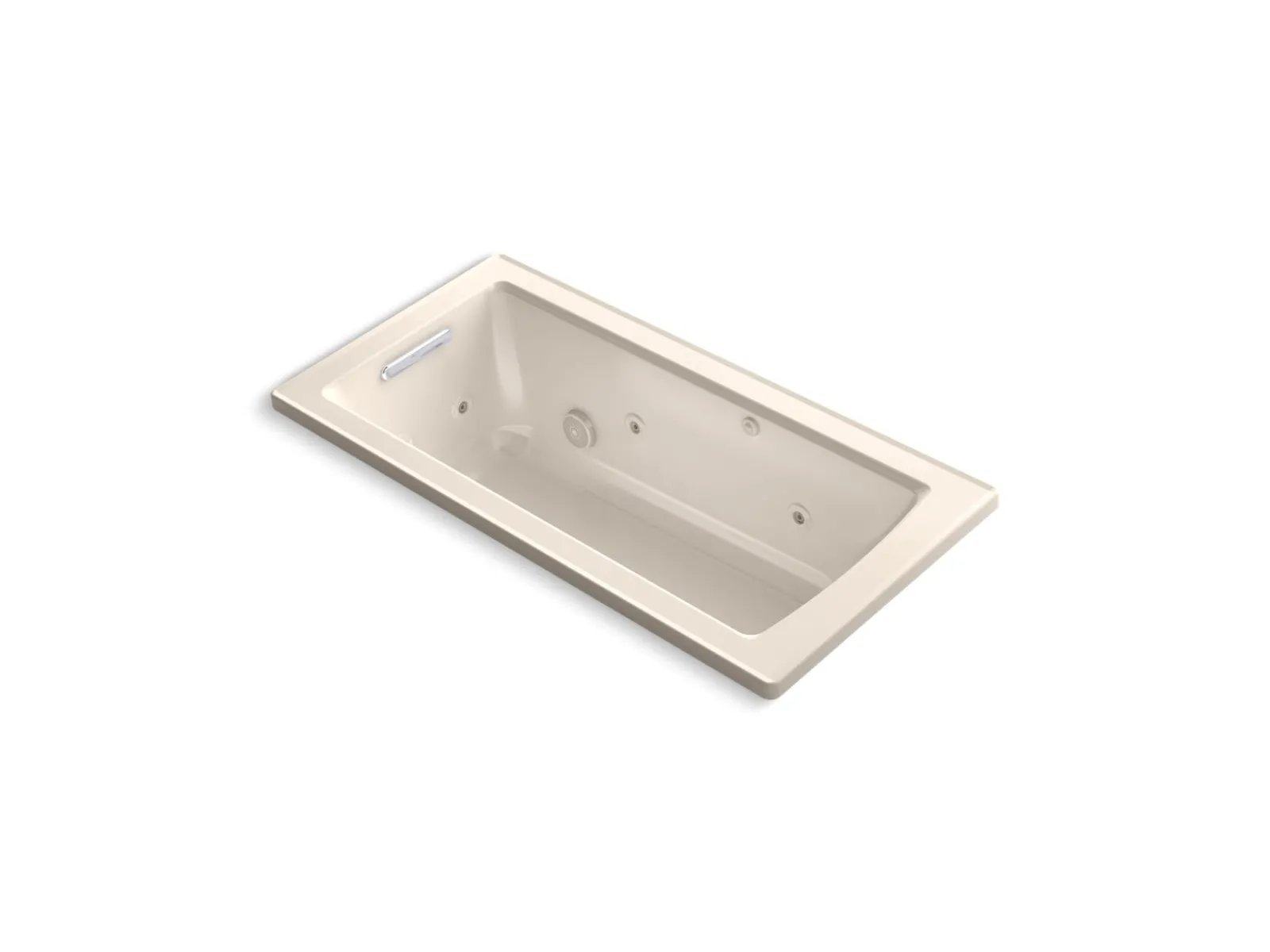 60" x 30" drop-in whirlpool bath with heat and Comfort Depth® design^Kohler Clearance