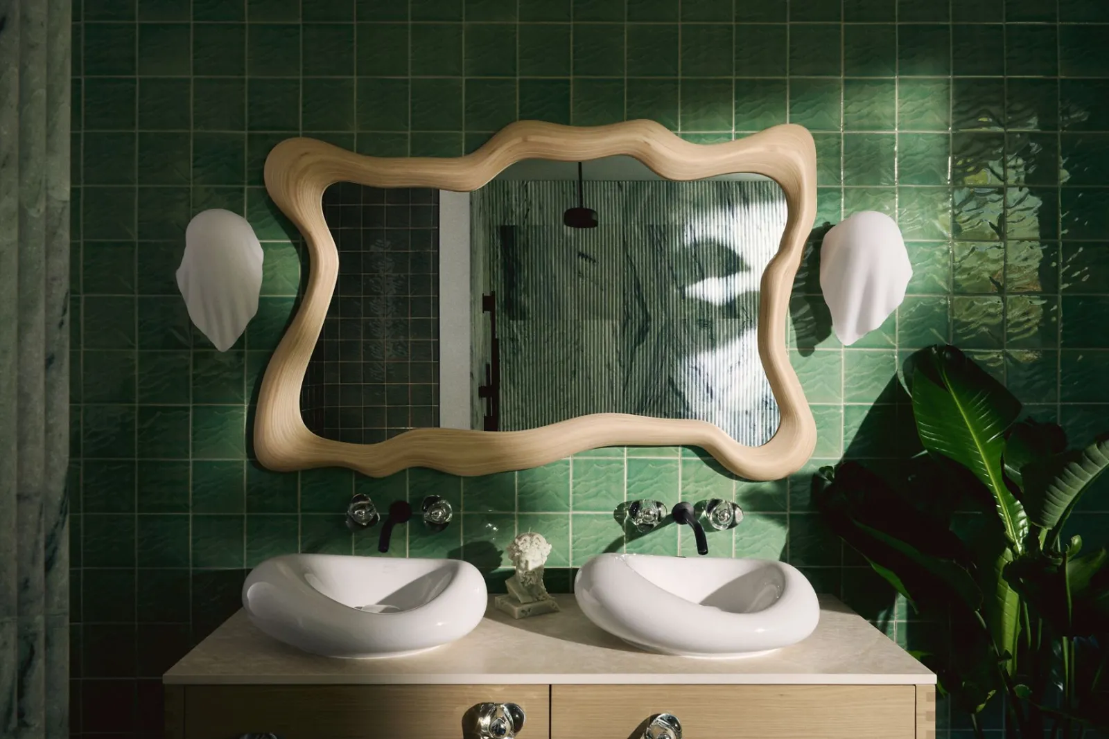 38" x 60" framed mirror^Kohler New