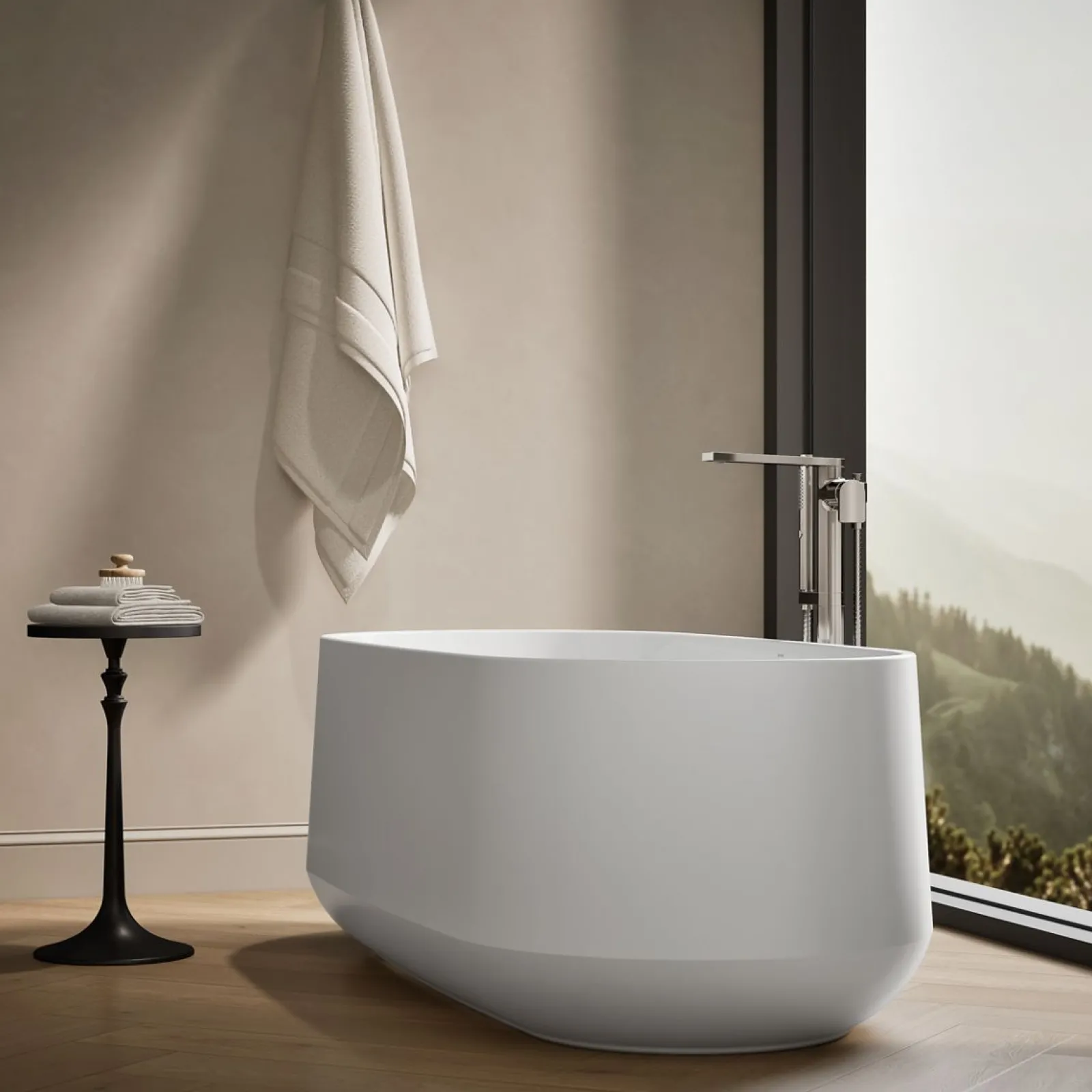 65-1/4" x 31-1/4" freestanding bath^Kohler