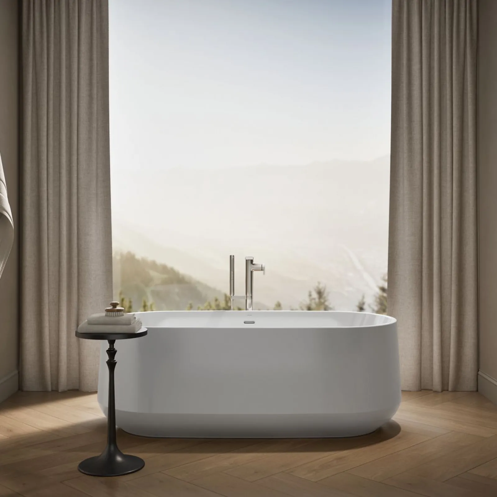 65-1/4" x 31-1/4" freestanding bath^Kohler