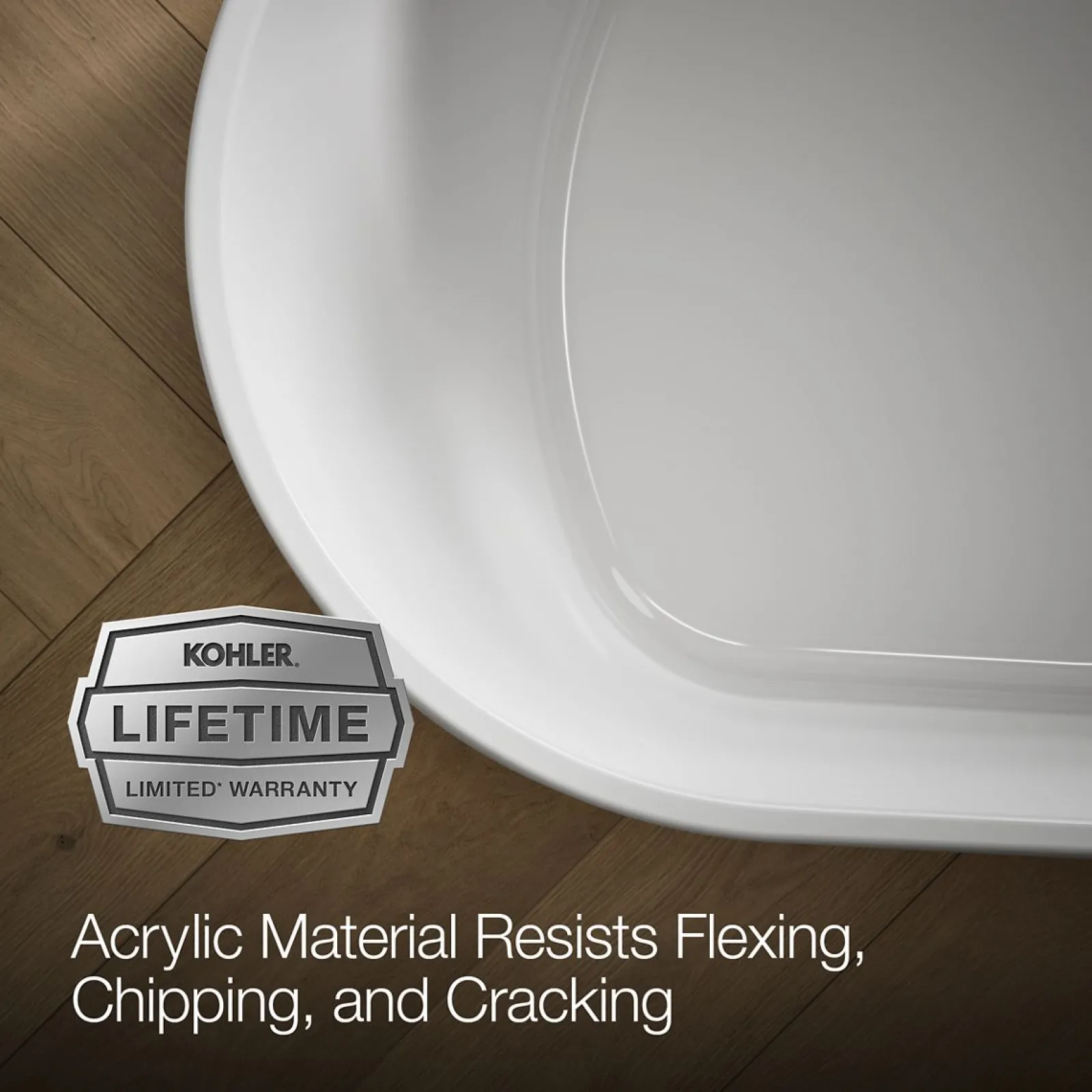 65-1/4" x 31-1/4" freestanding bath^Kohler