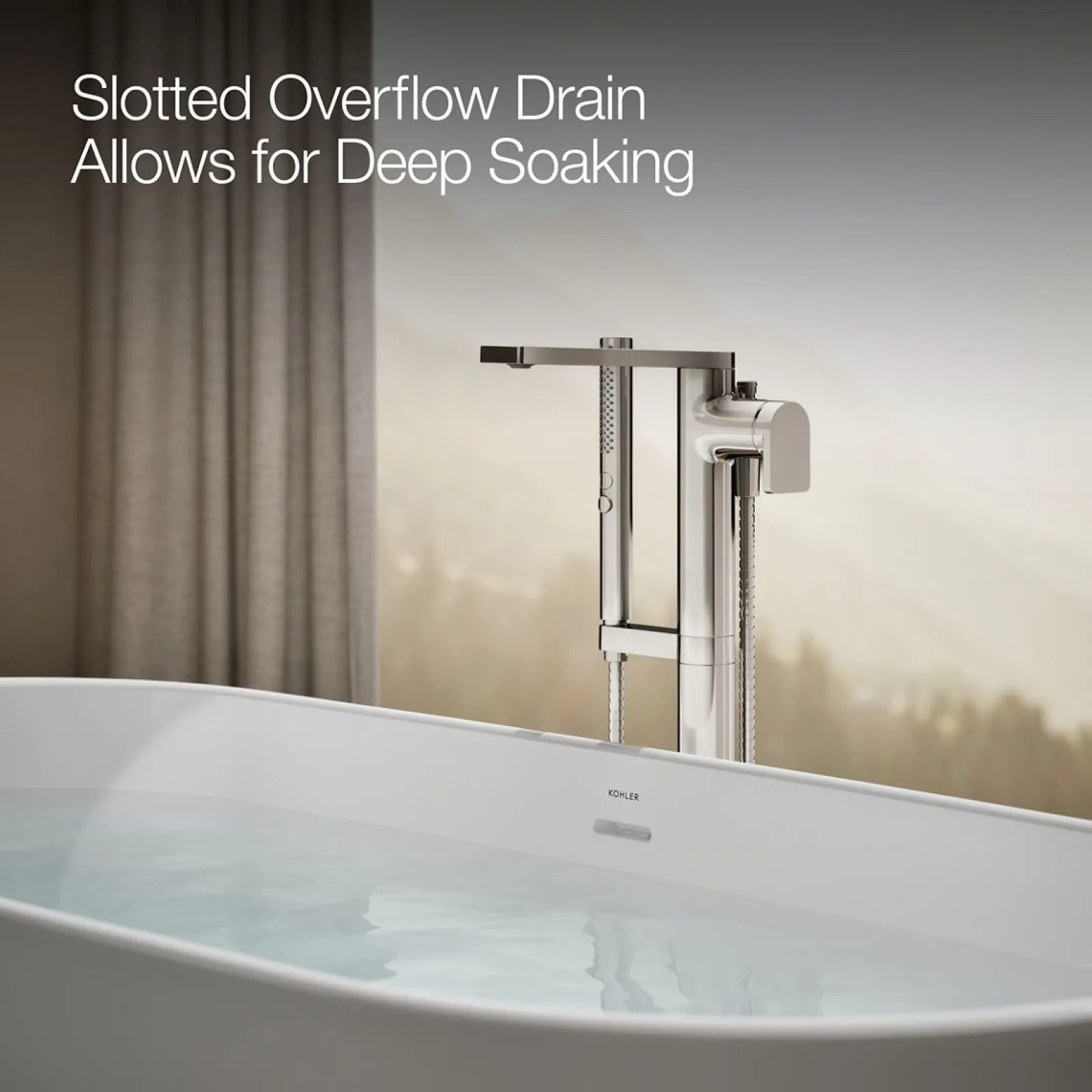 65" x 31" freestanding bath^Kohler New