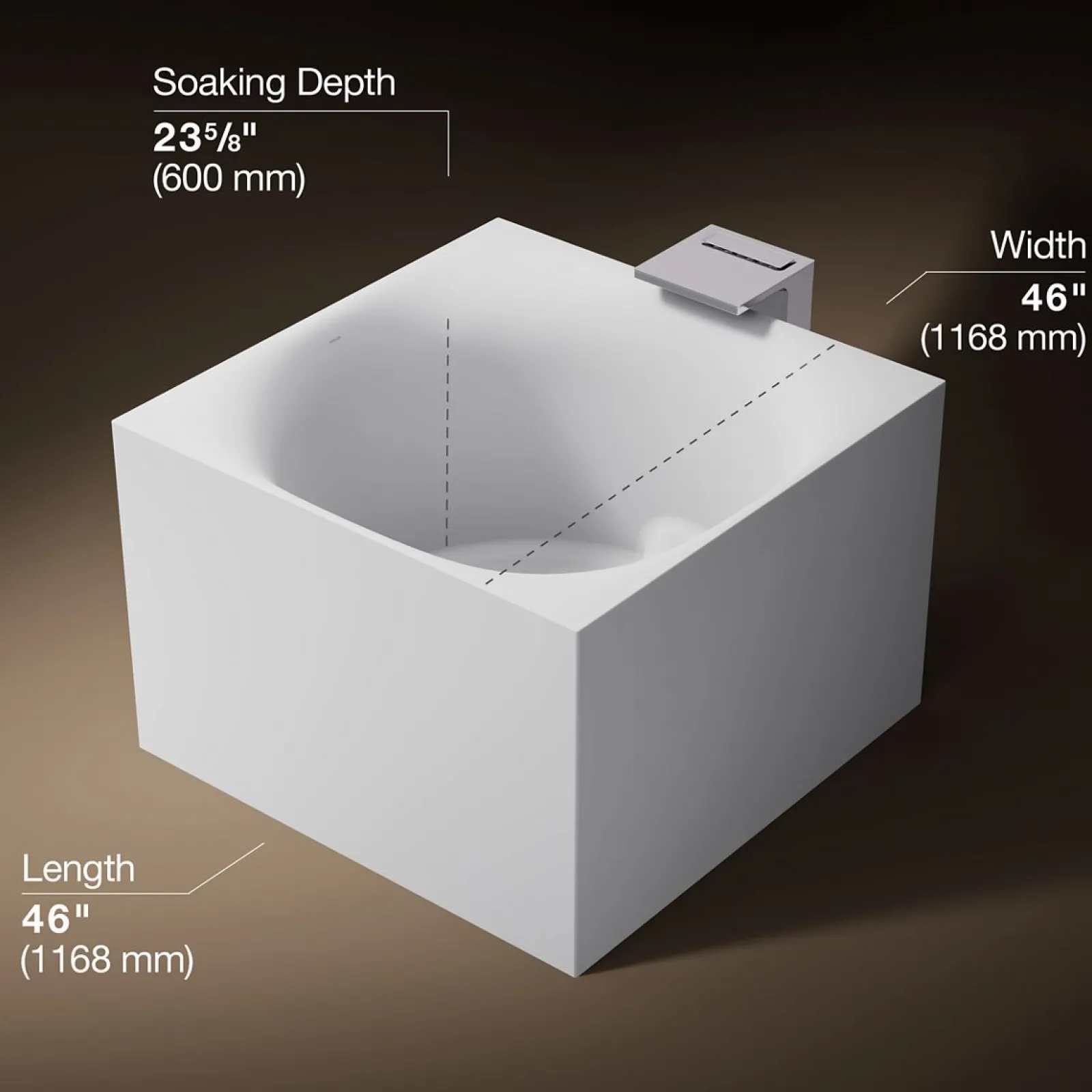 46" x 46" freestanding bath^Kohler Clearance