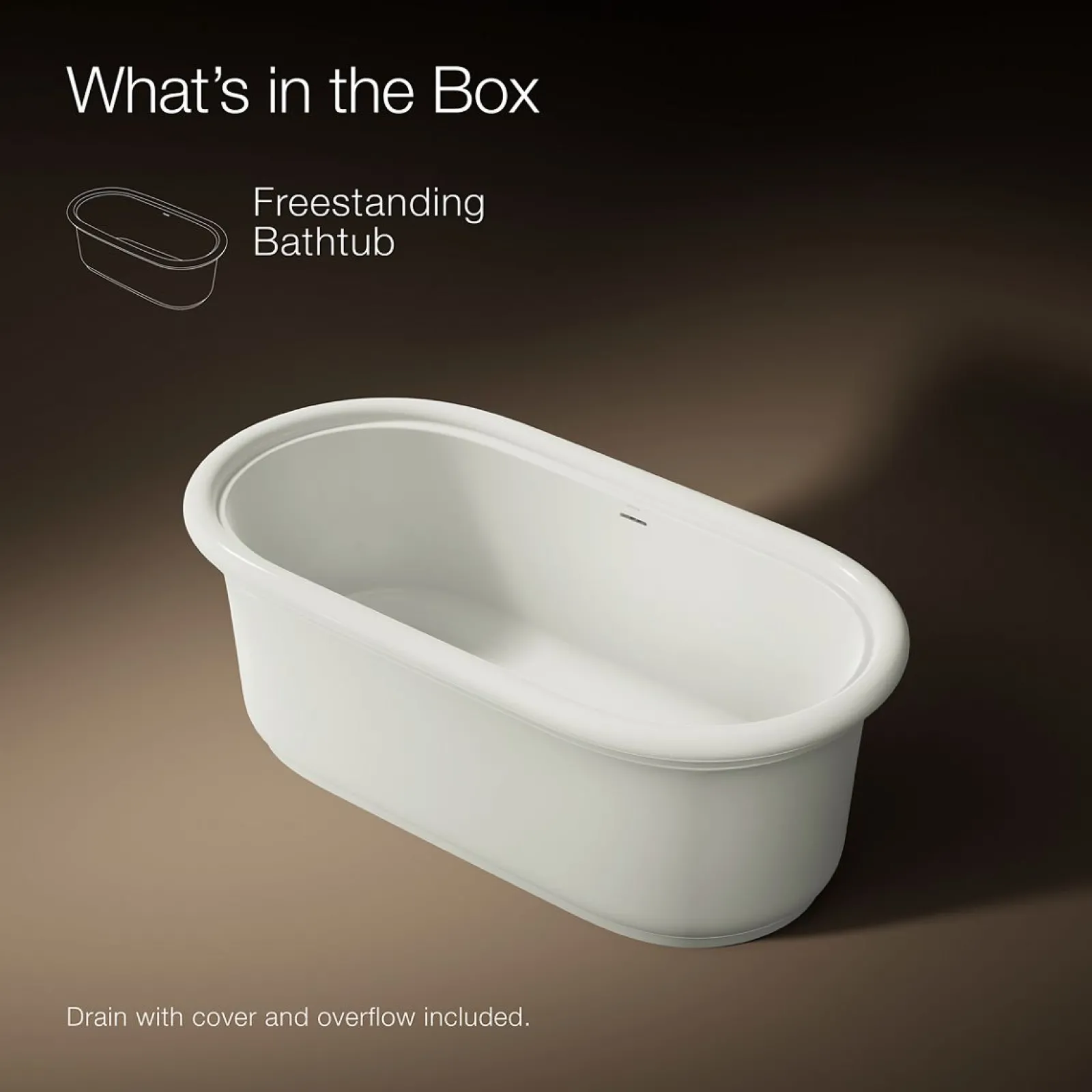 65-3/4" x 33-1/2" freestanding bath^Kohler Discount
