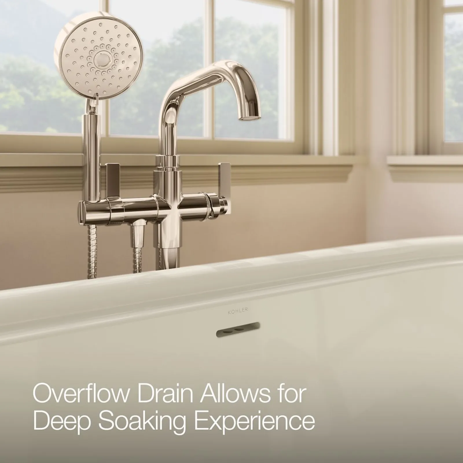 65-3/4" x 33-1/2" freestanding bath^Kohler Discount