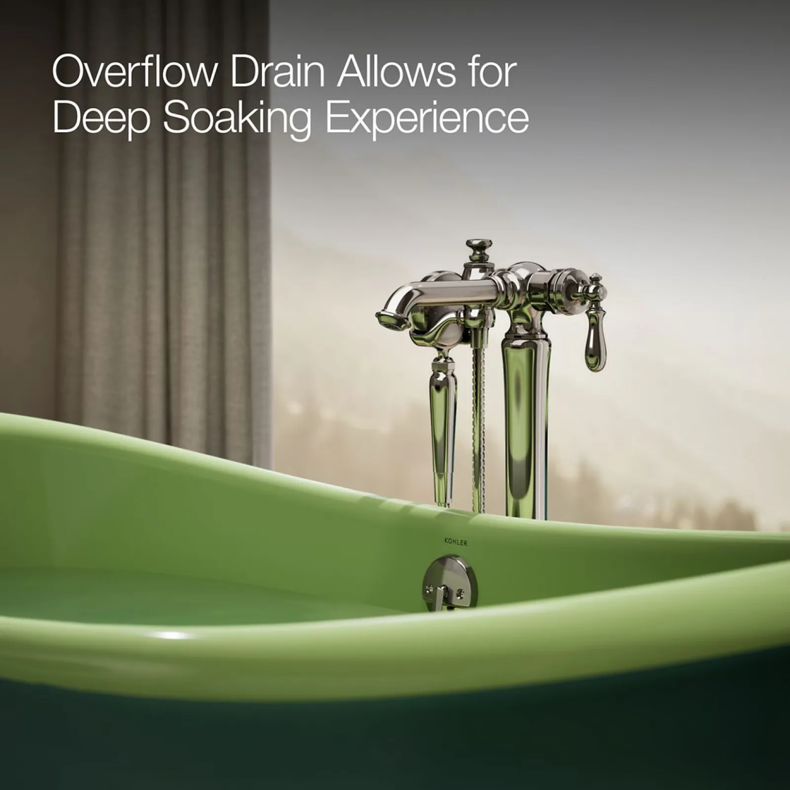 66-1/8" x 32-1/2" freestanding bath^Kohler Discount