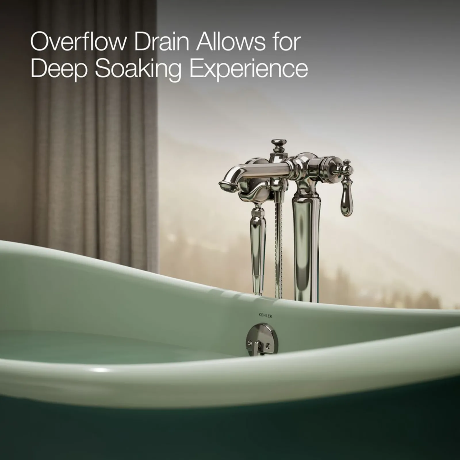 66-1/8" x 32-1/2" freestanding bath^Kohler Discount