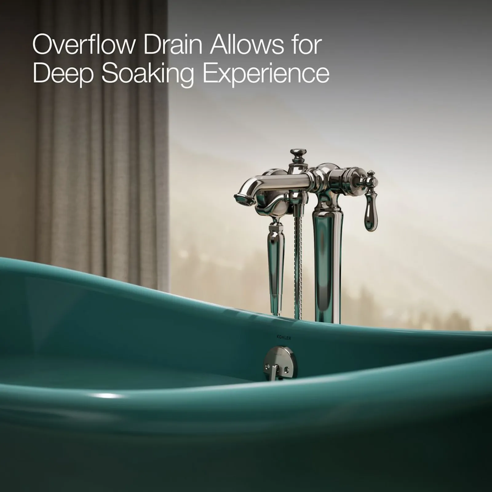 66-1/8" x 32-1/2" freestanding bath^Kohler Discount