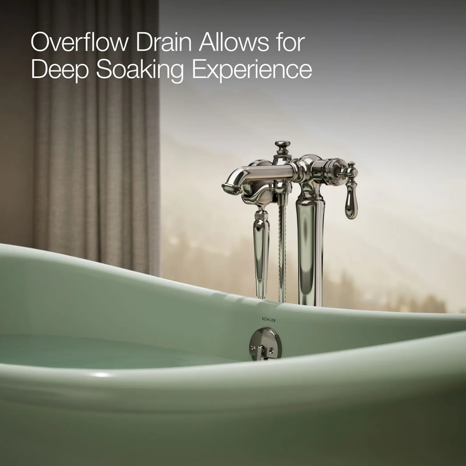 66-1/8" x 32-1/2" freestanding bath^Kohler Discount