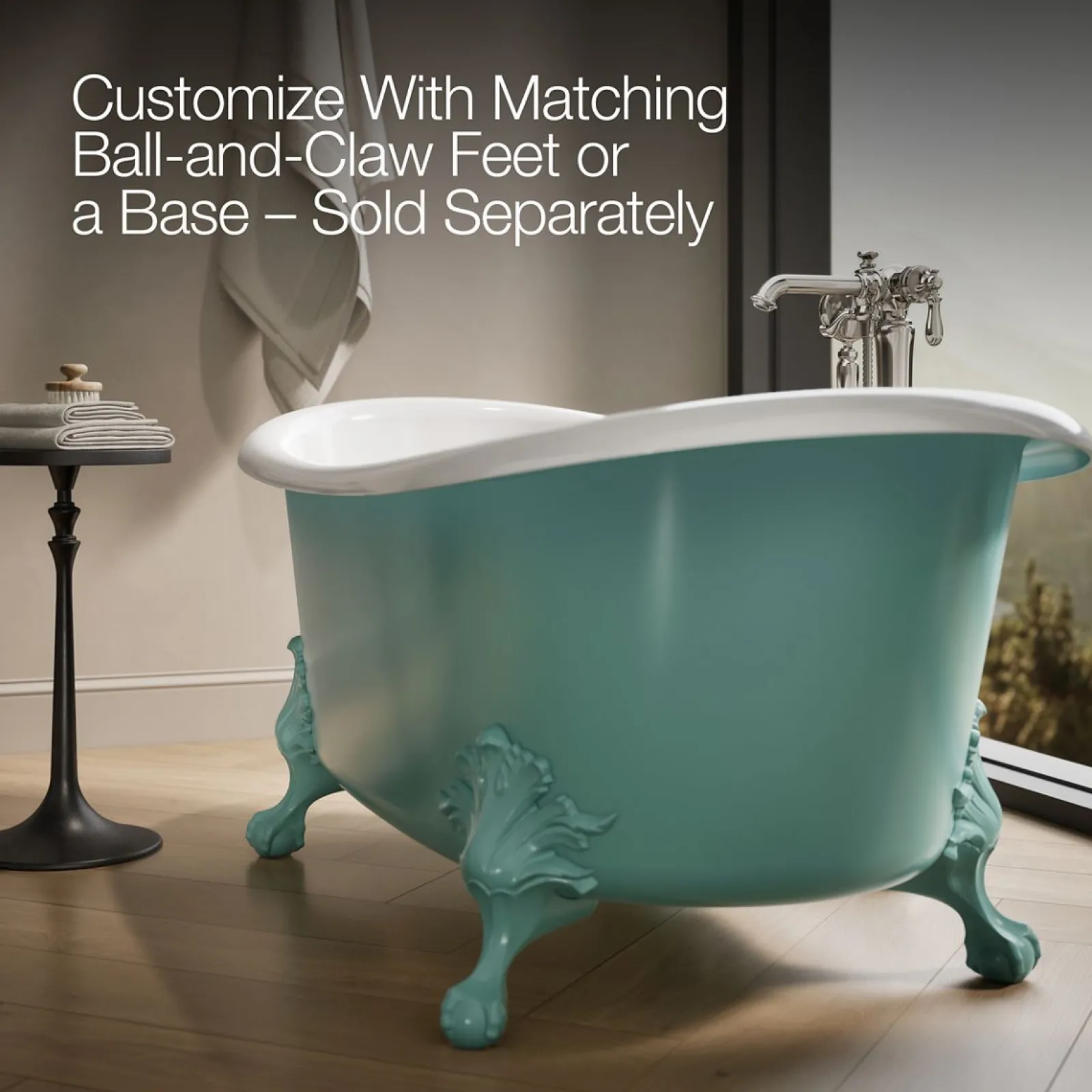66-1/8" x 32-1/2" freestanding bath^Kohler