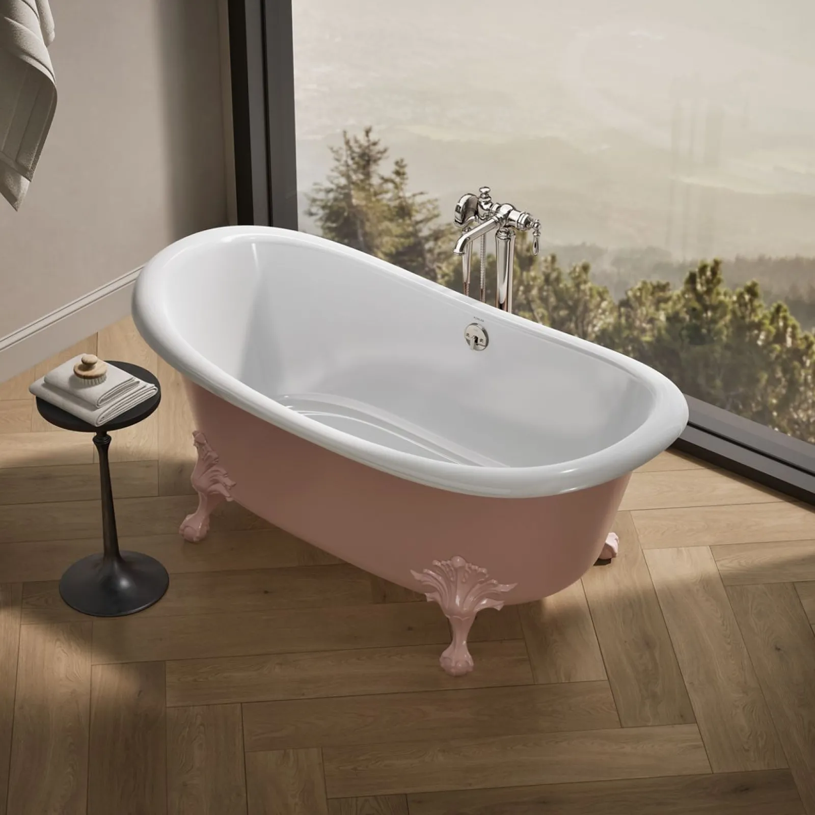 66-1/8" x 32-1/2" freestanding bath^Kohler
