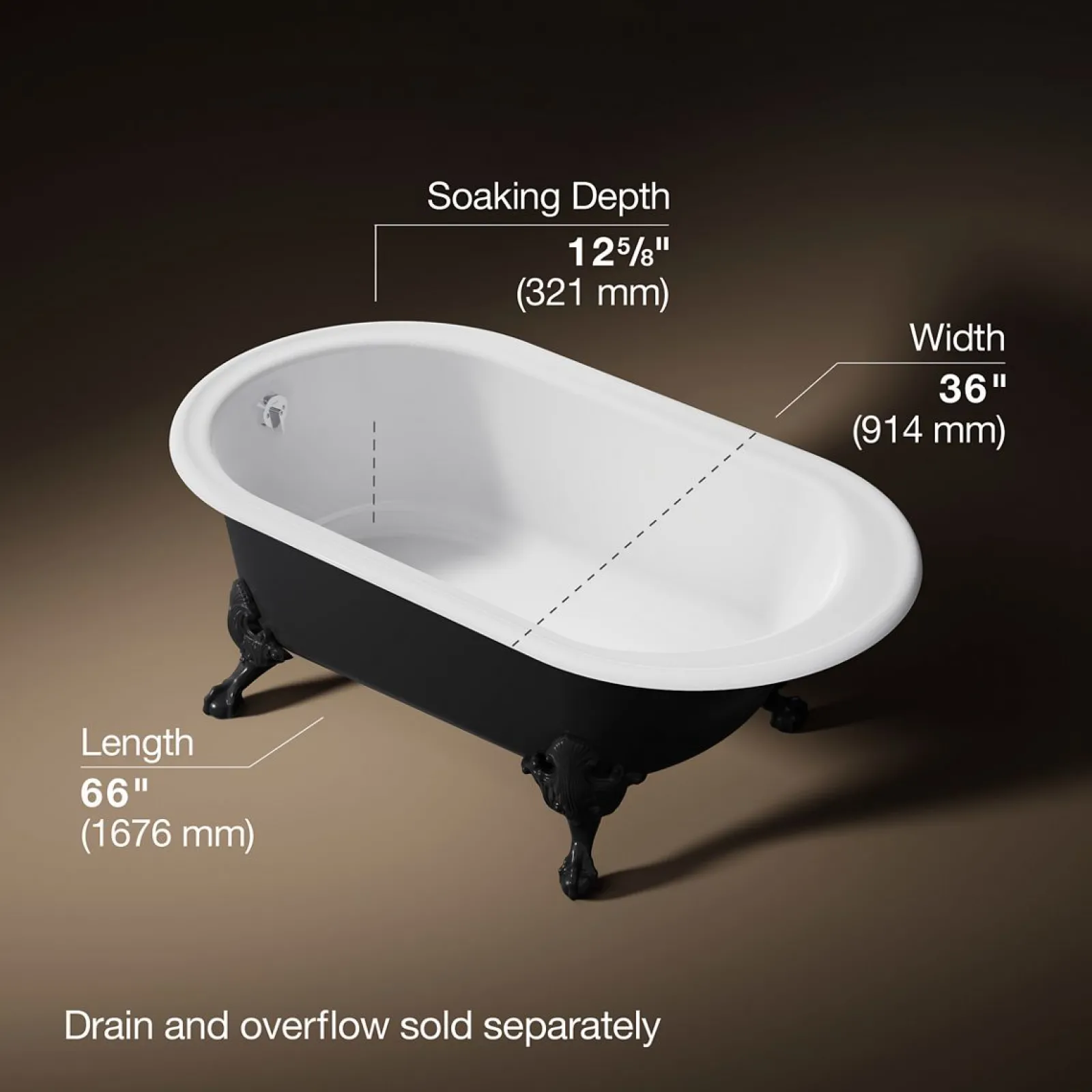 66" x 36" freestanding bath^Kohler Sale