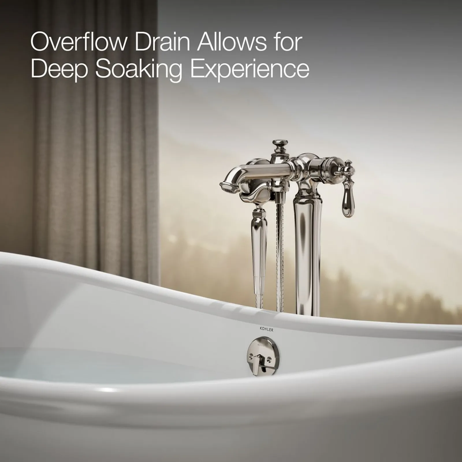 66-1/8" x 32-1/2" freestanding bath^Kohler Discount