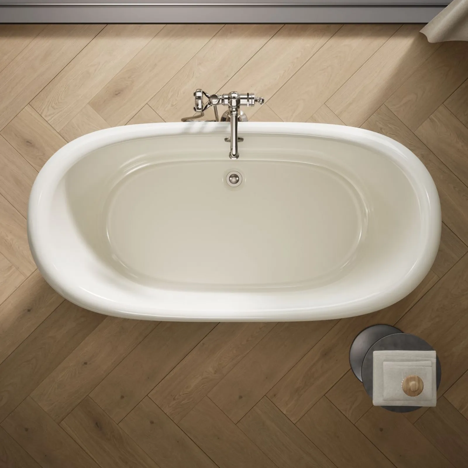 66-1/8" x 32-1/2" freestanding bath^Kohler Hot