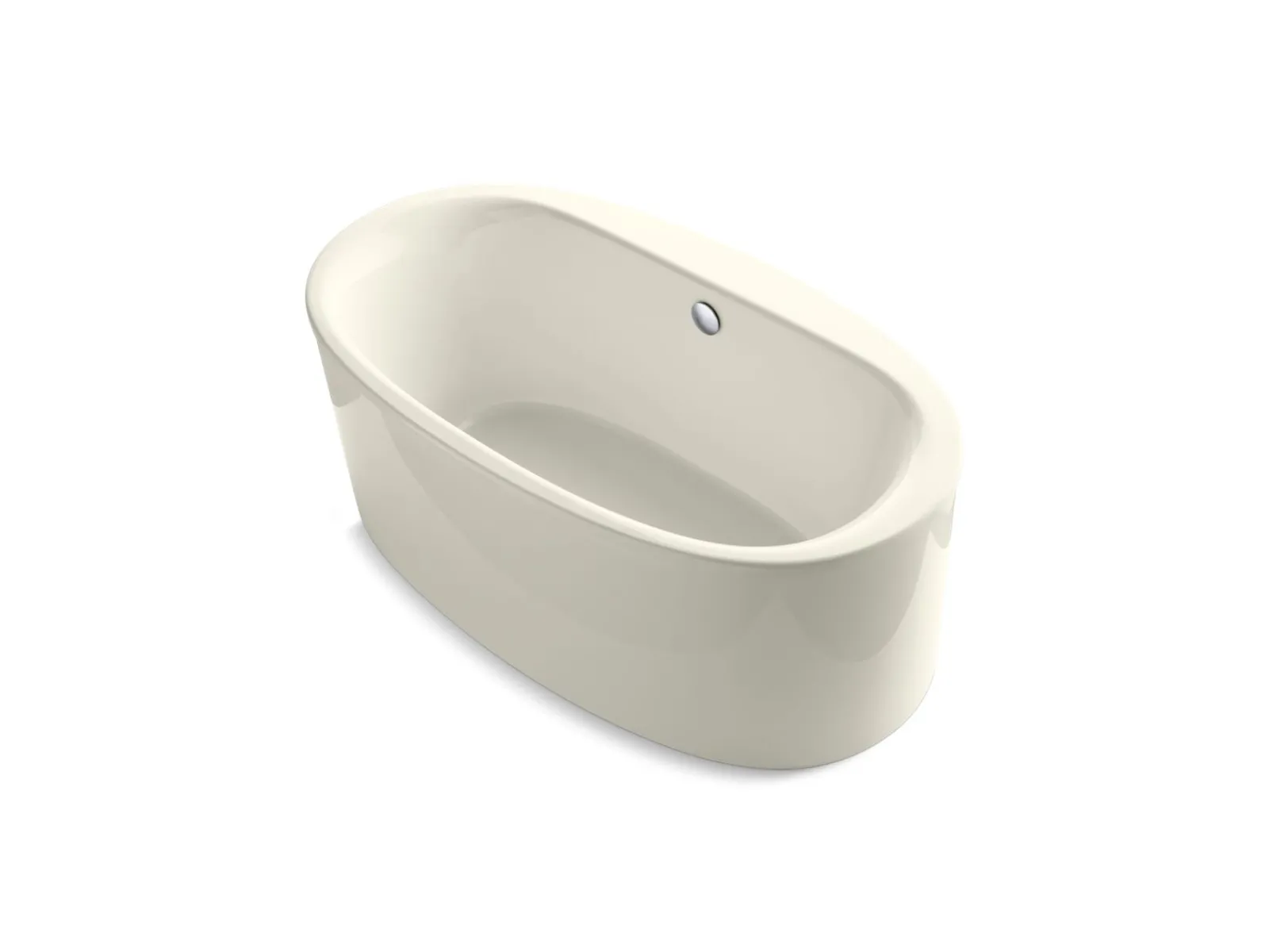 65-1/2" x 35-1/2" freestanding bath, straight shroud^Kohler