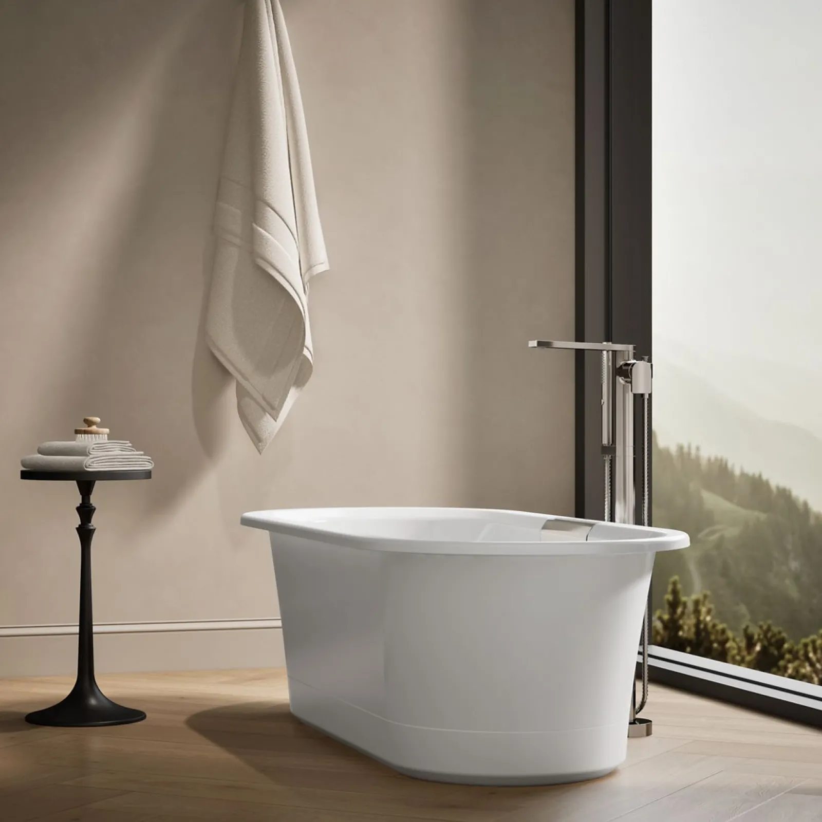 63" x 28-3/8" freestanding bath with base^Kohler Clearance