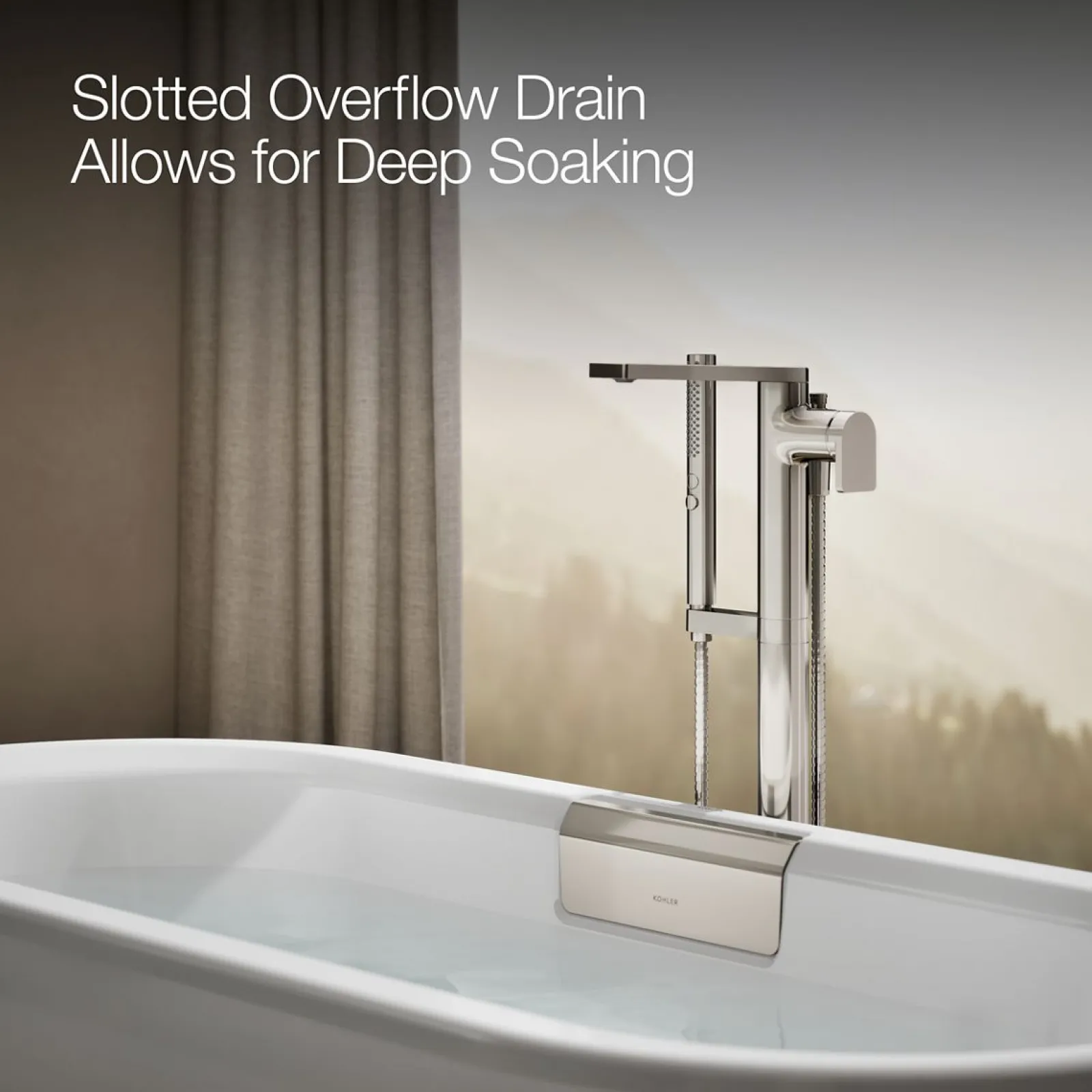 63" x 28-3/8" freestanding bath with base^Kohler Clearance