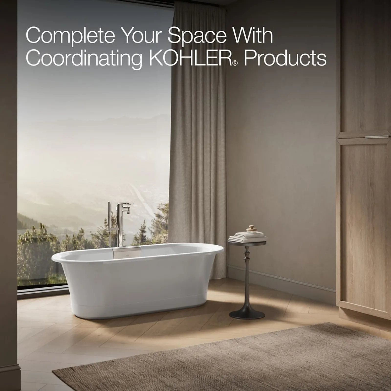 63" x 28-3/8" freestanding bath with base^Kohler Clearance