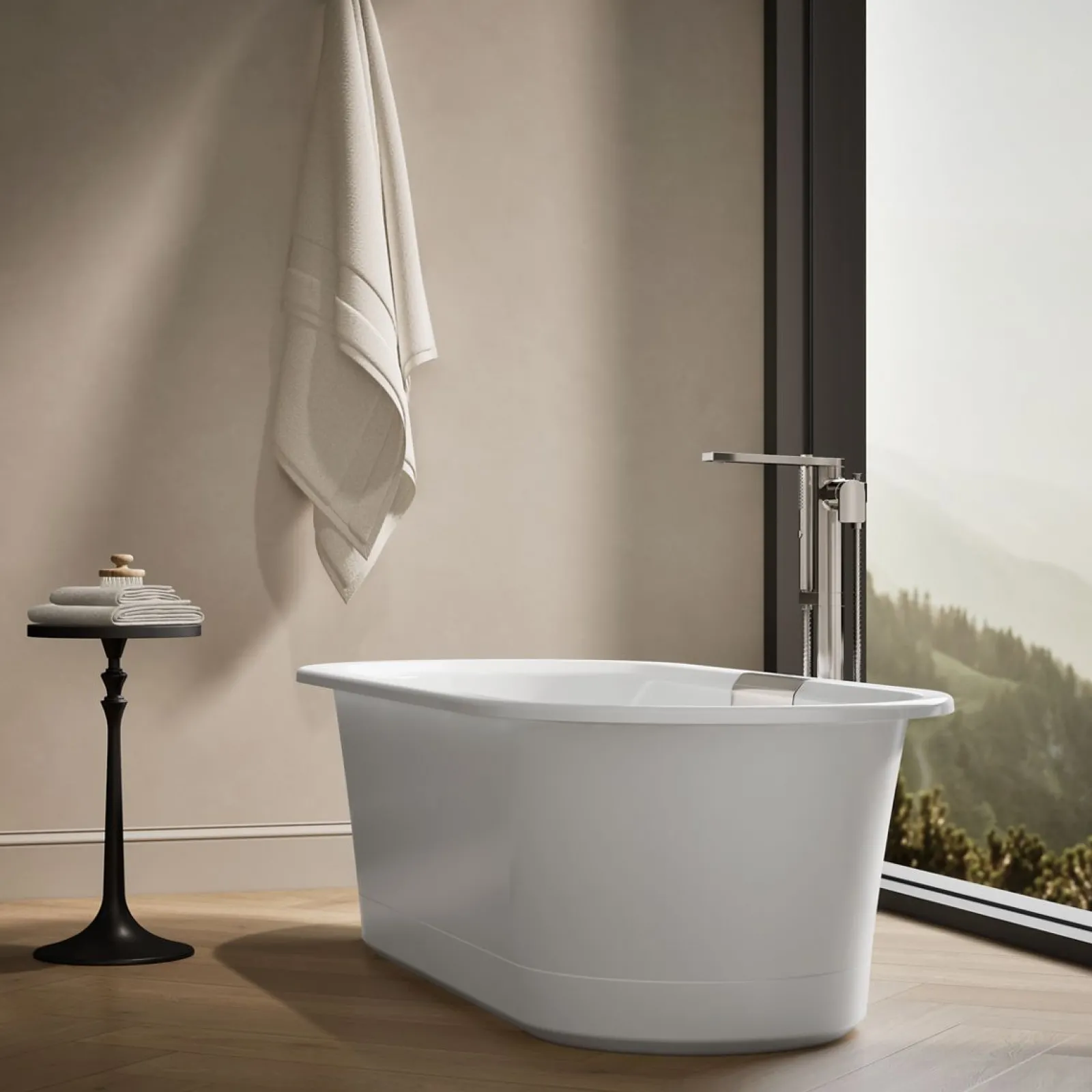 70-7/8" x 30-3/8" freestanding bath with base^Kohler Clearance