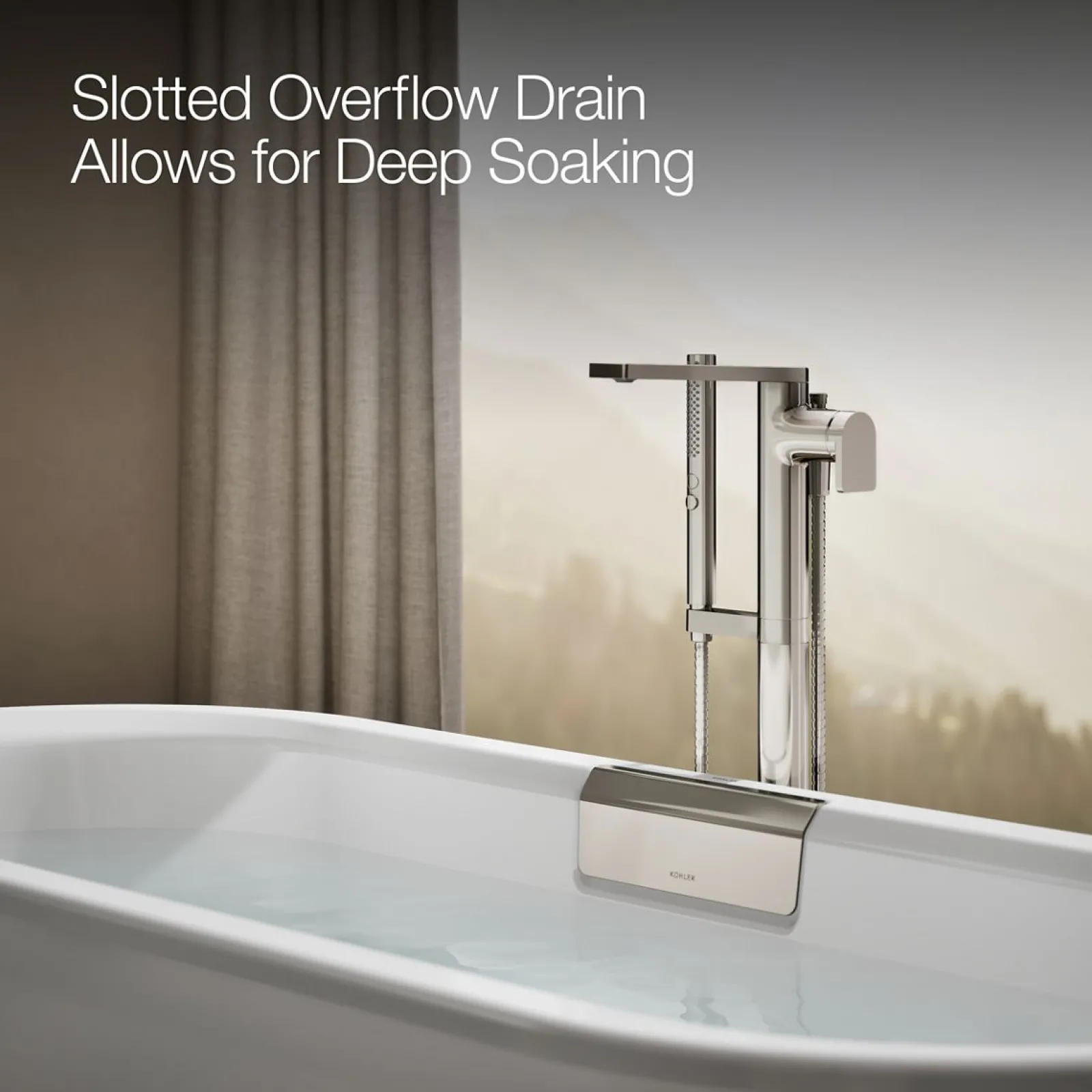 70-7/8" x 30-3/8" freestanding bath with base^Kohler Clearance