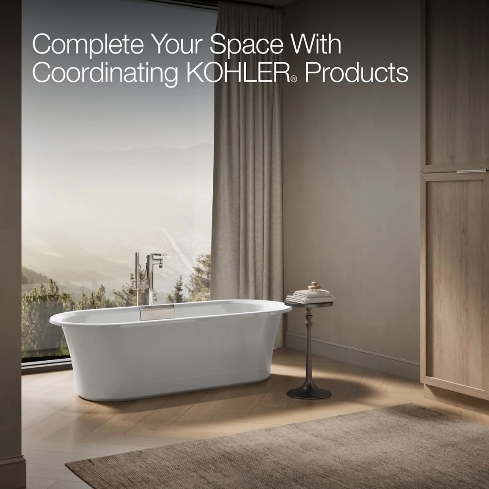 70-7/8" x 30-3/8" freestanding bath with base^Kohler Clearance