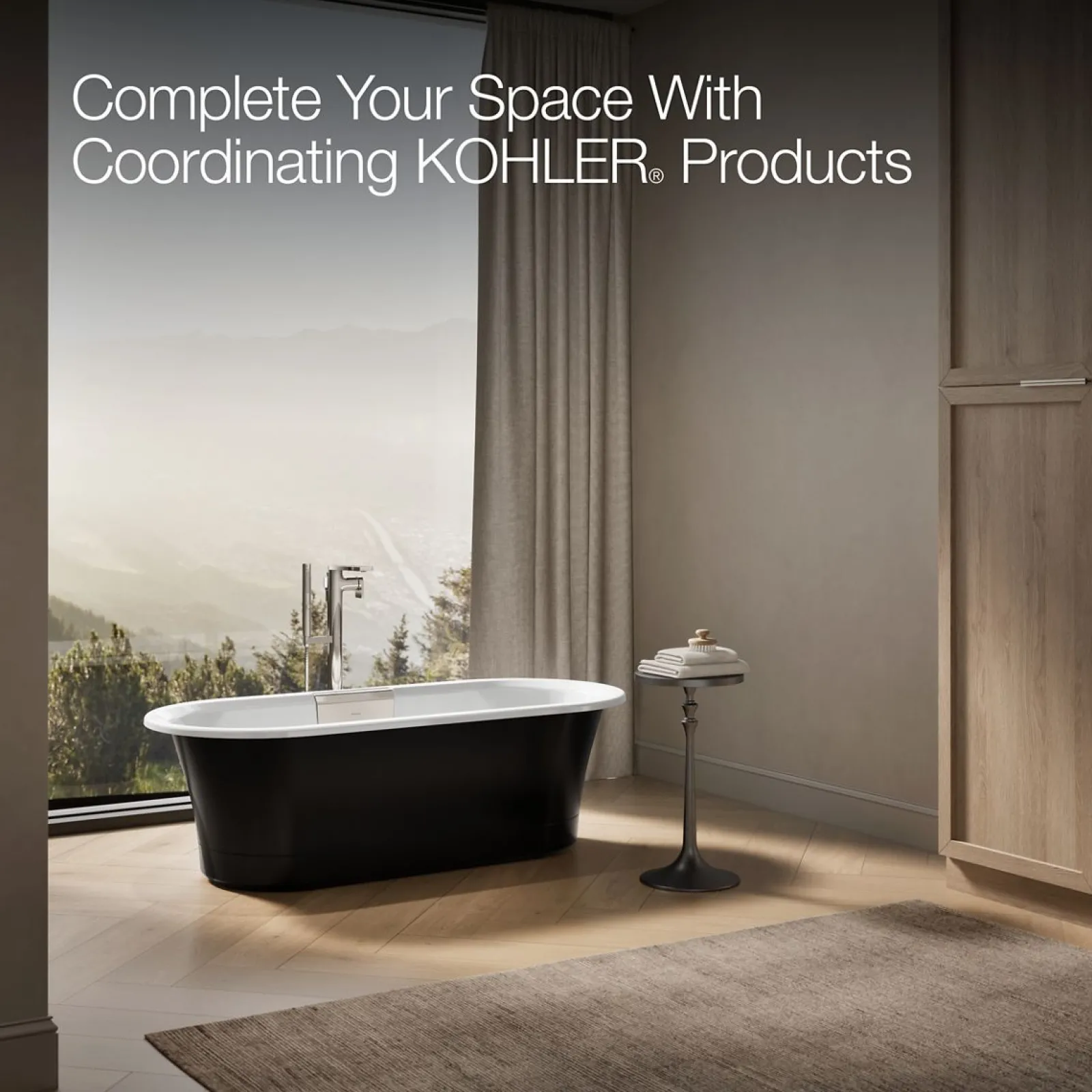 63" x 28-3/8" freestanding bath with base^Kohler Hot