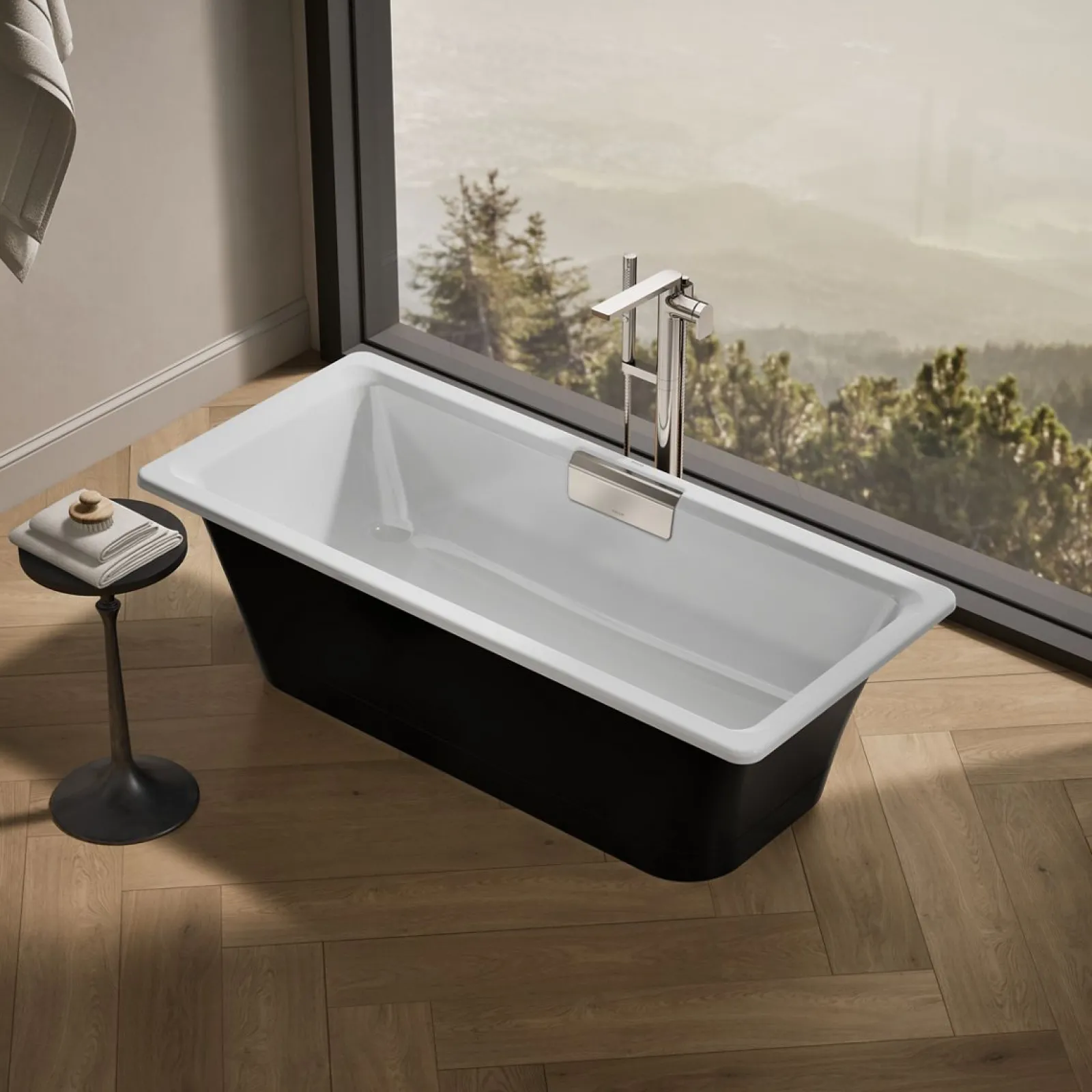 63" x 28-3/8" freestanding bath with base^Kohler