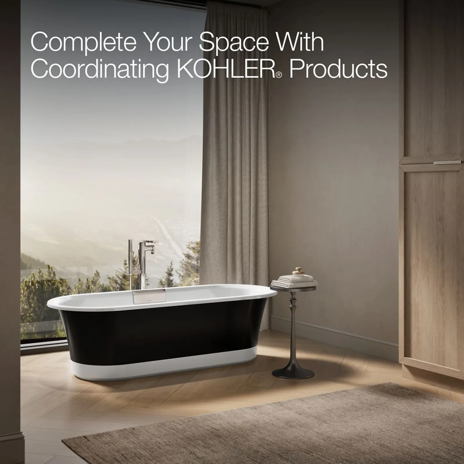 70-7/8" x 30-3/8" freestanding bath with base^Kohler