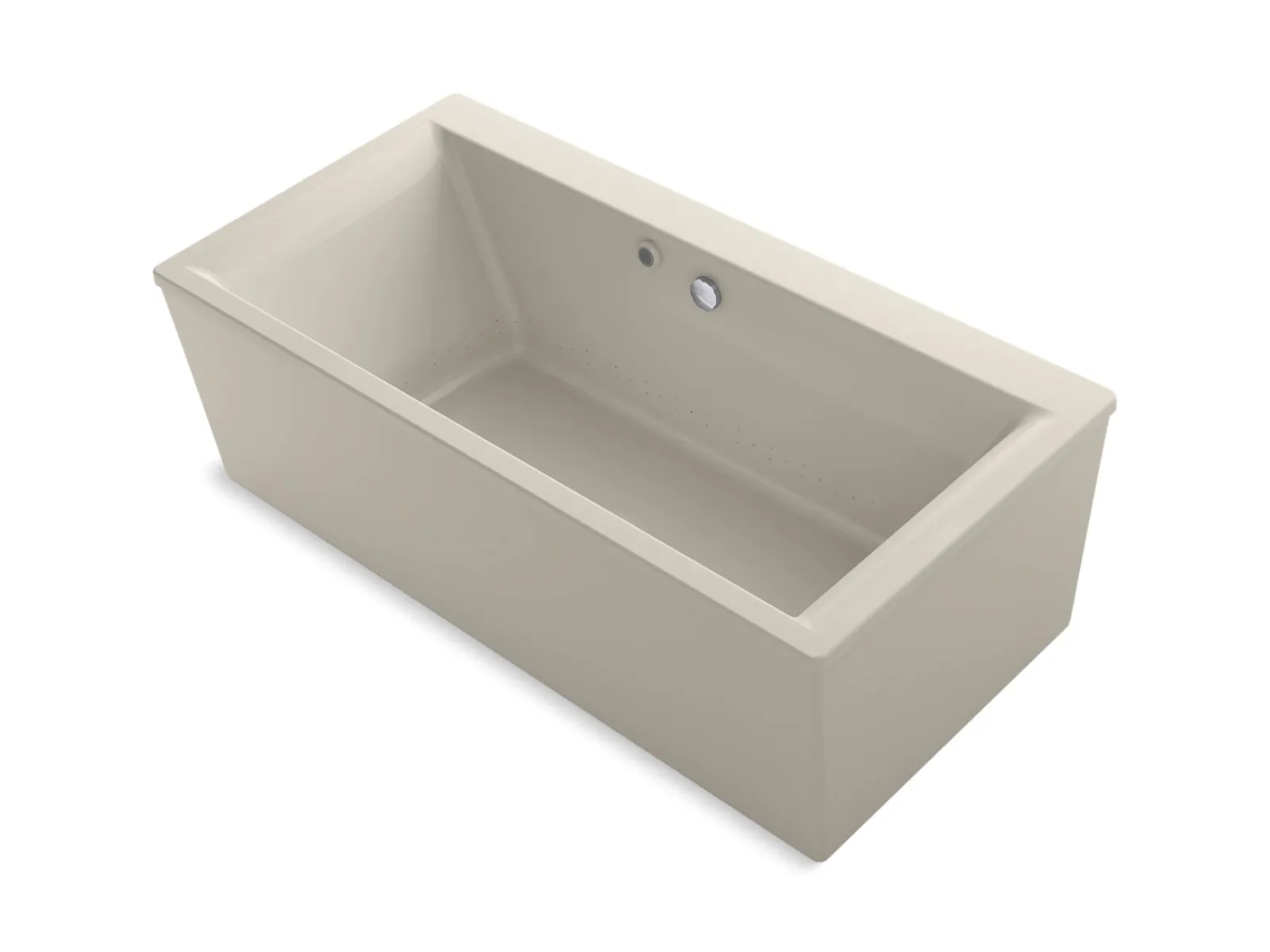 72" x 36" freestanding bath with Bask® heated surface and straight shroud^Kohler Best