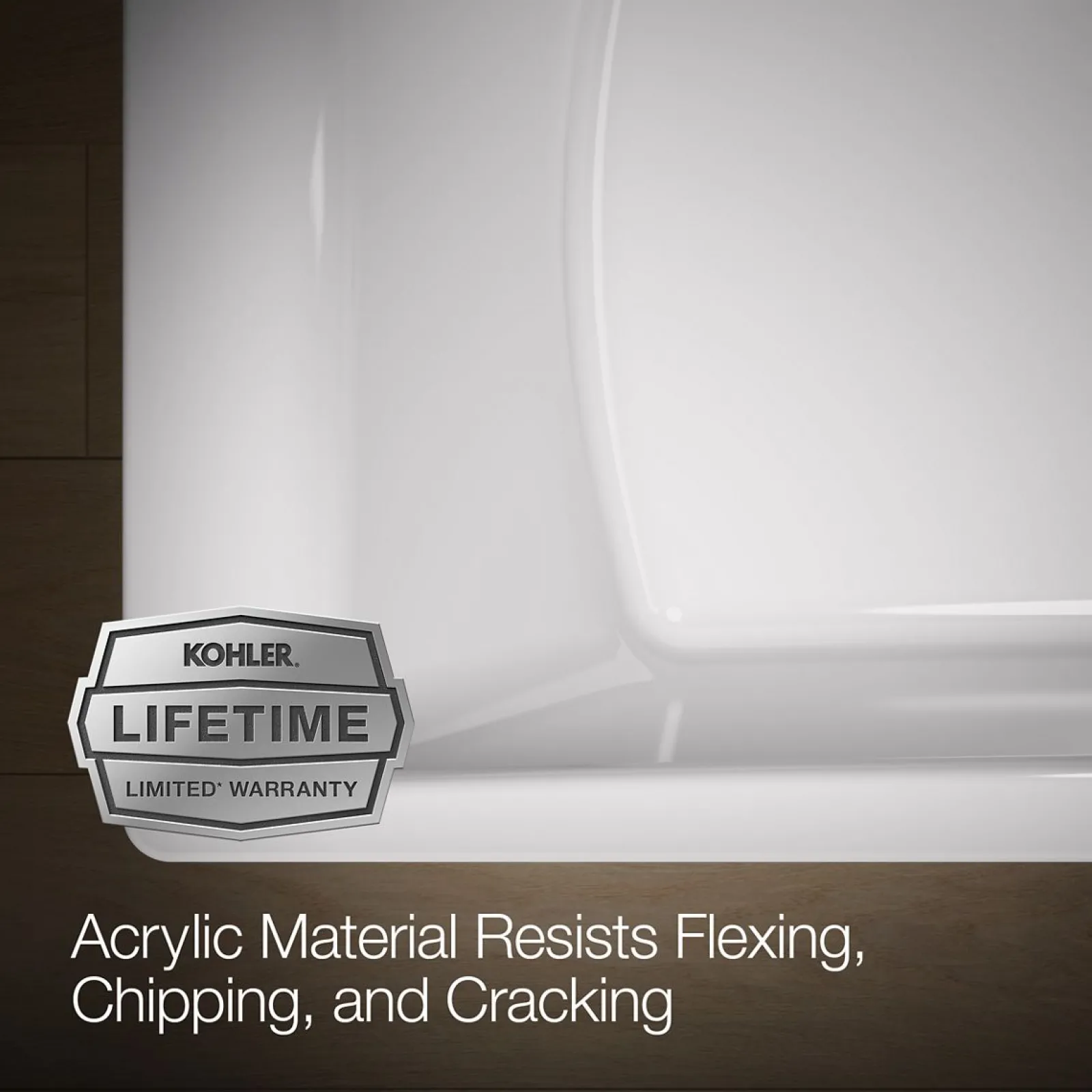 72" x 36" freestanding bath with Bask® heated surface and straight shroud^Kohler Best