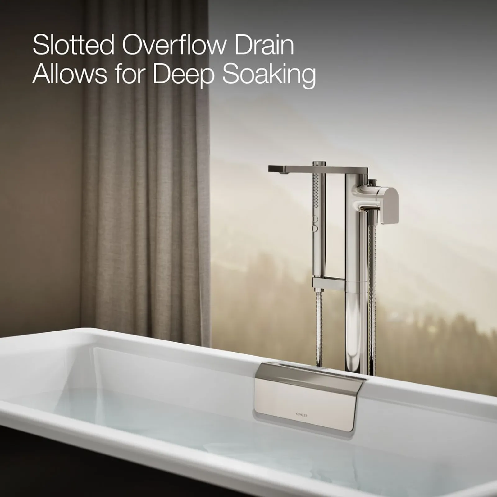 63" x 28-3/8" freestanding bath with shroud^Kohler Discount