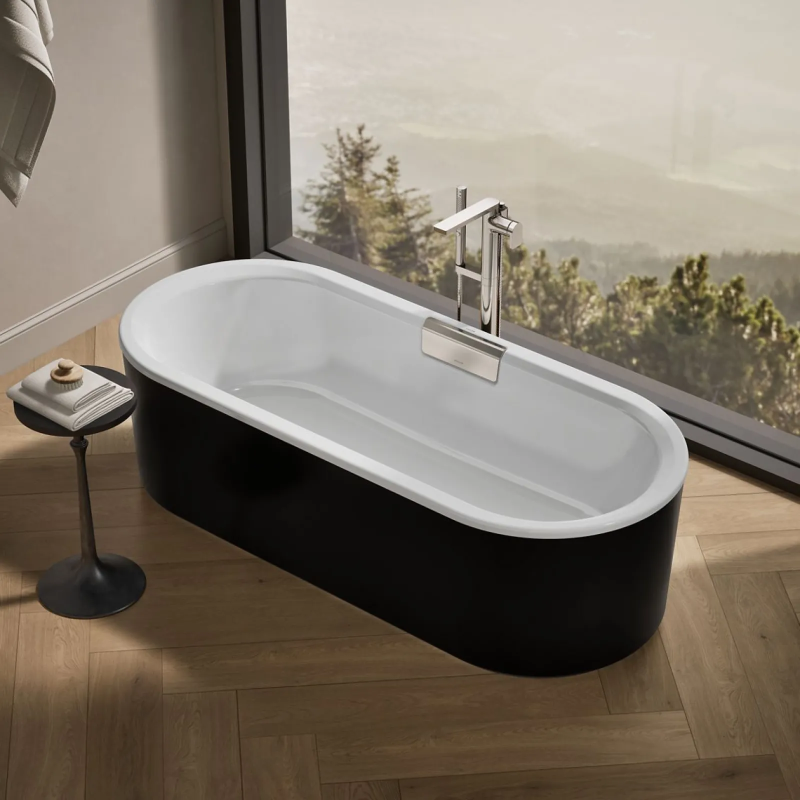 70-7/8" x 30-3/8" freestanding bath with shroud^Kohler Hot