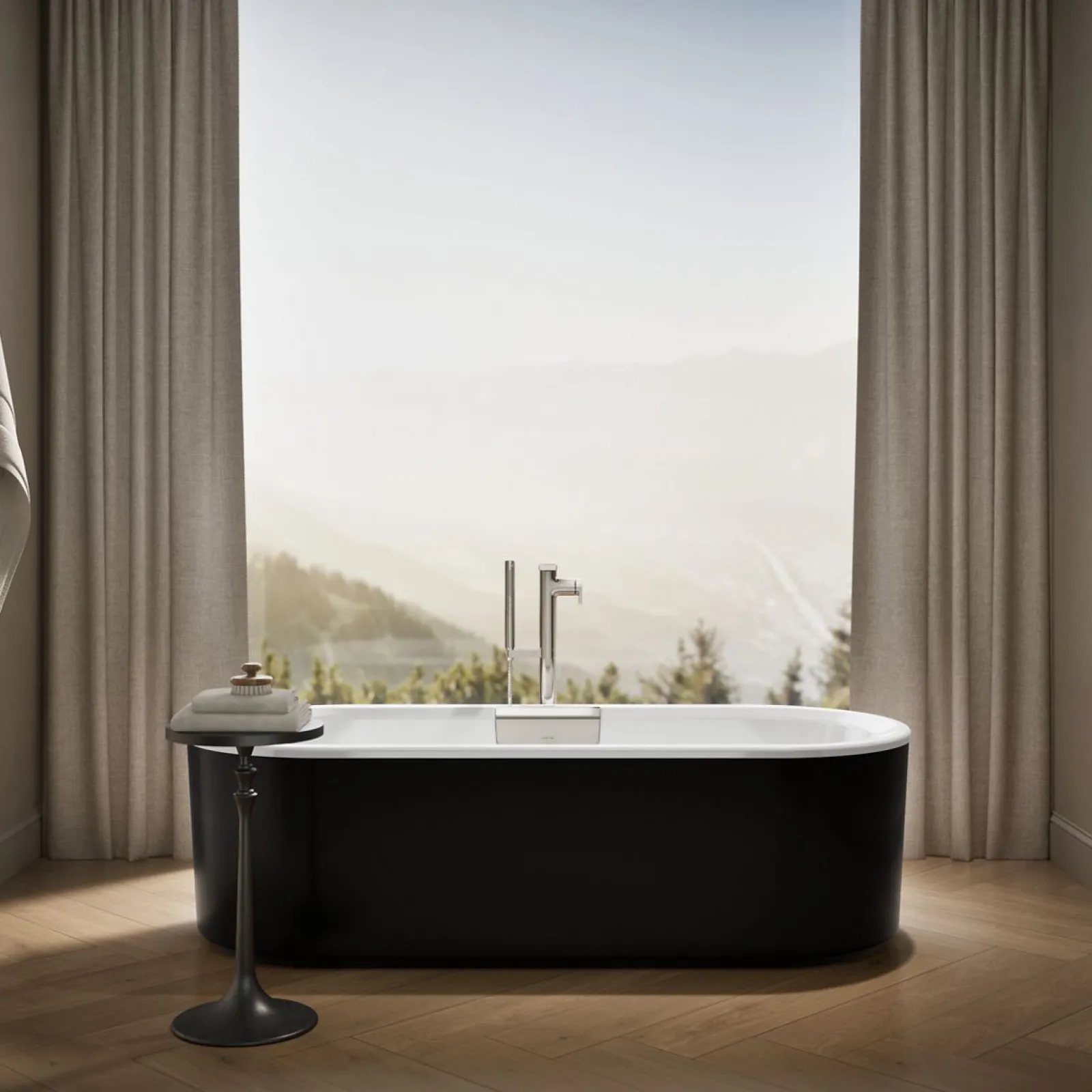 70-7/8" x 30-3/8" freestanding bath with shroud^Kohler Hot