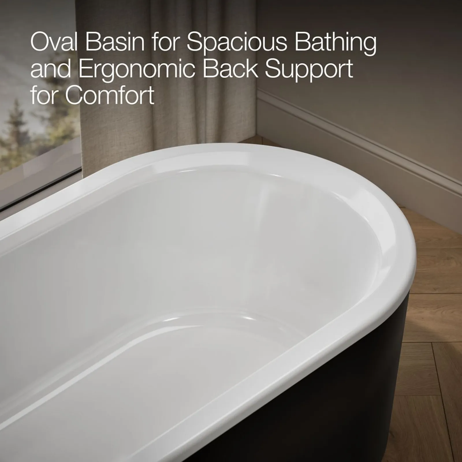 70-7/8" x 30-3/8" freestanding bath with shroud^Kohler Hot