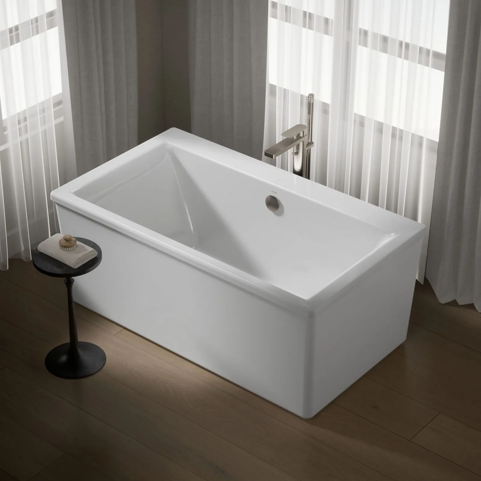 60" x 34" freestanding bath with straight shroud^Kohler Sale