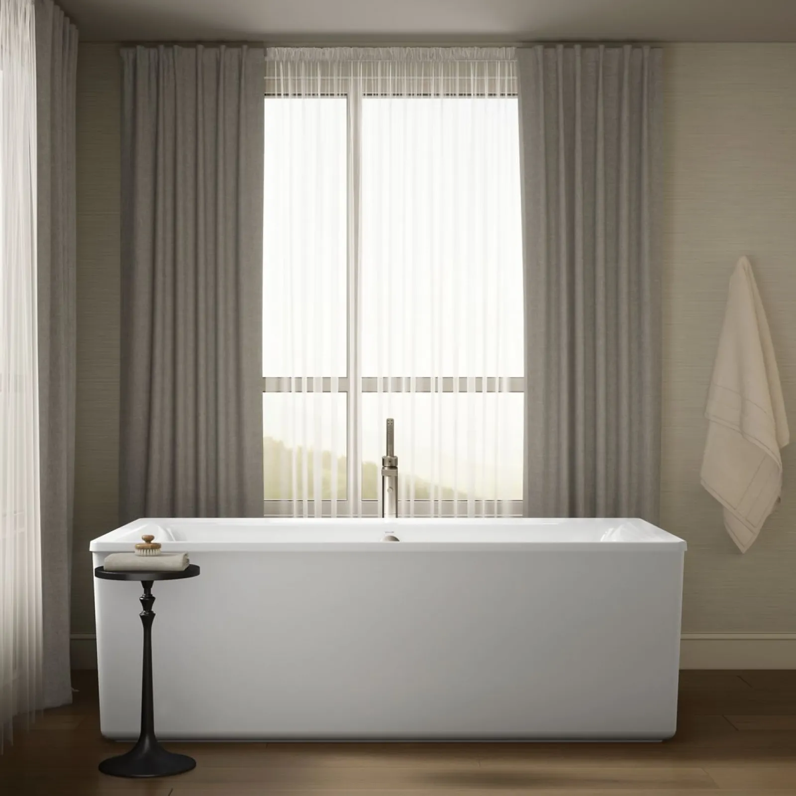 72" x 36" freestanding bath with straight shroud^Kohler Sale