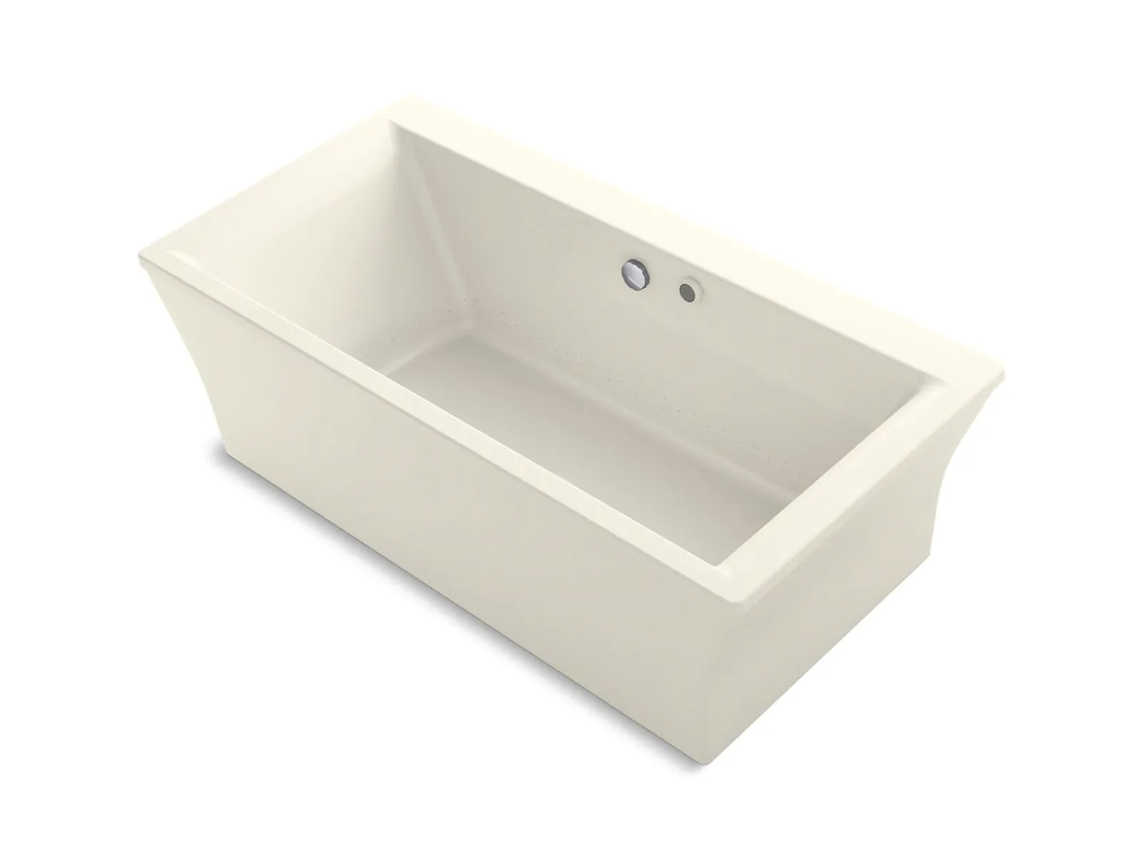 72" x 36" freestanding Heated BubbleMassage™ air bath with Bask® heated surface and fluted shroud^Kohler Discount