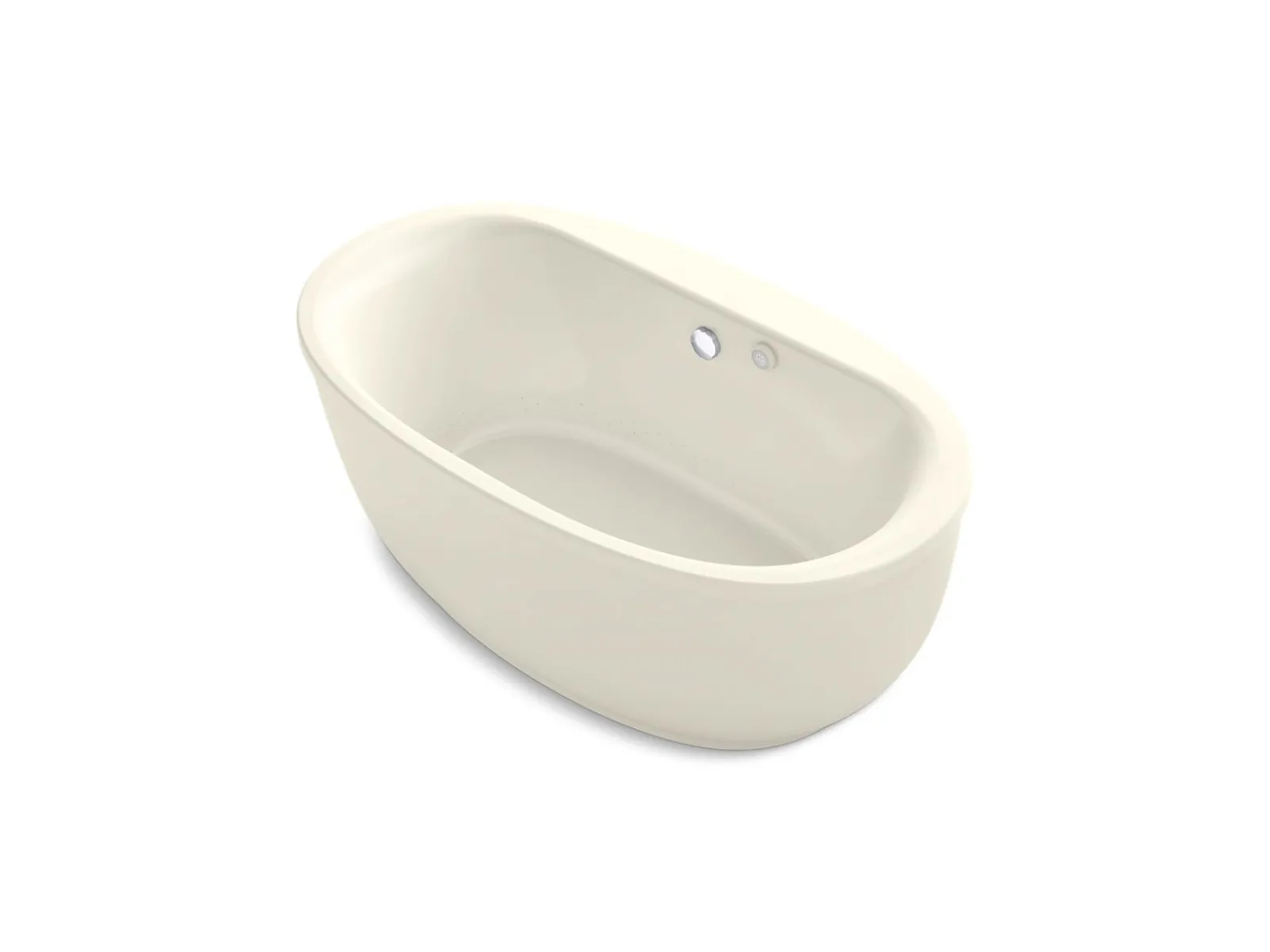 65-1/2" x 35-1/2" freestanding Heated BubbleMassage™ air bath with Bask® heated surface and fluted shroud^Kohler Discount