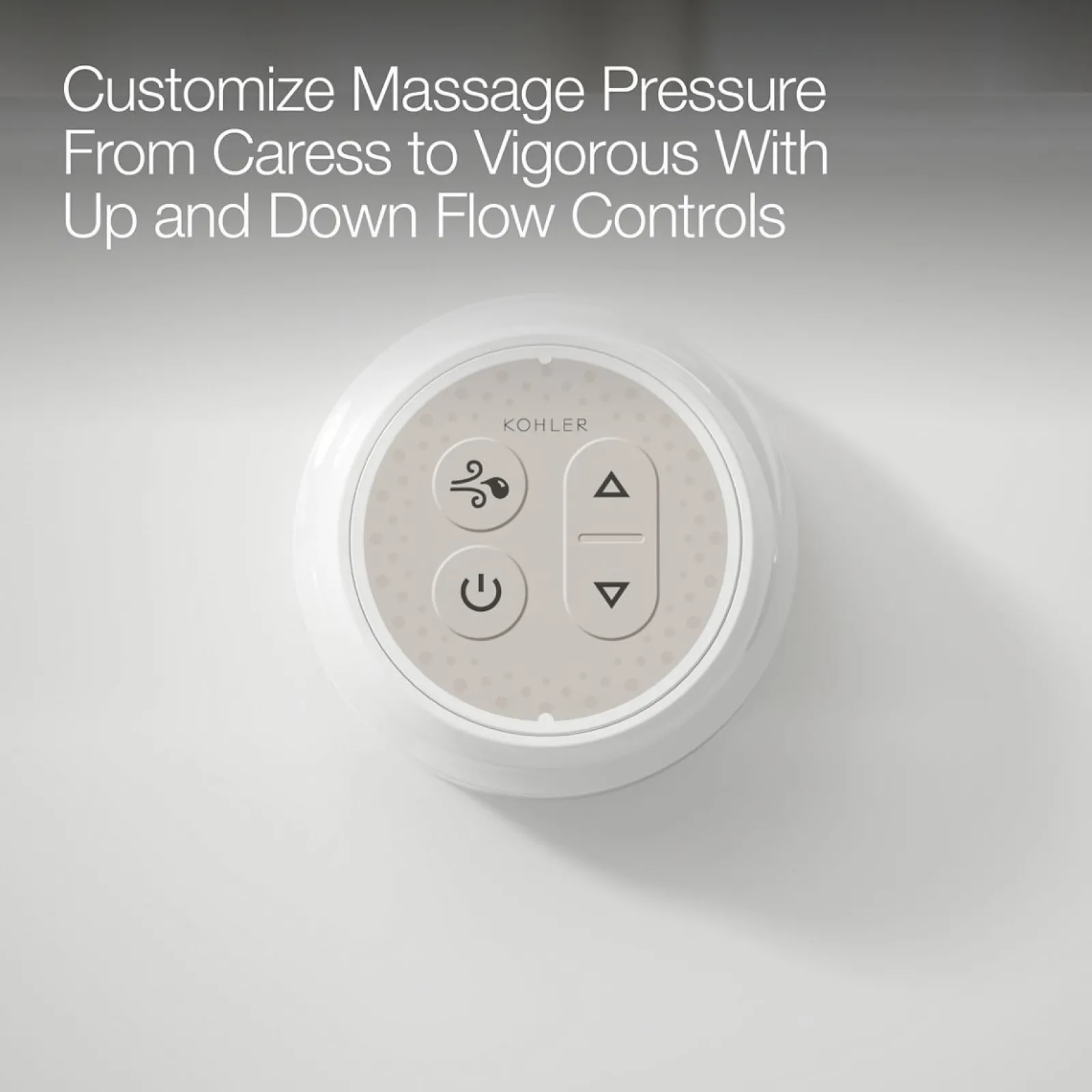 60" x 34" freestanding Heated BubbleMassage™ air bath with Bask® heated surface and straight shroud^Kohler New