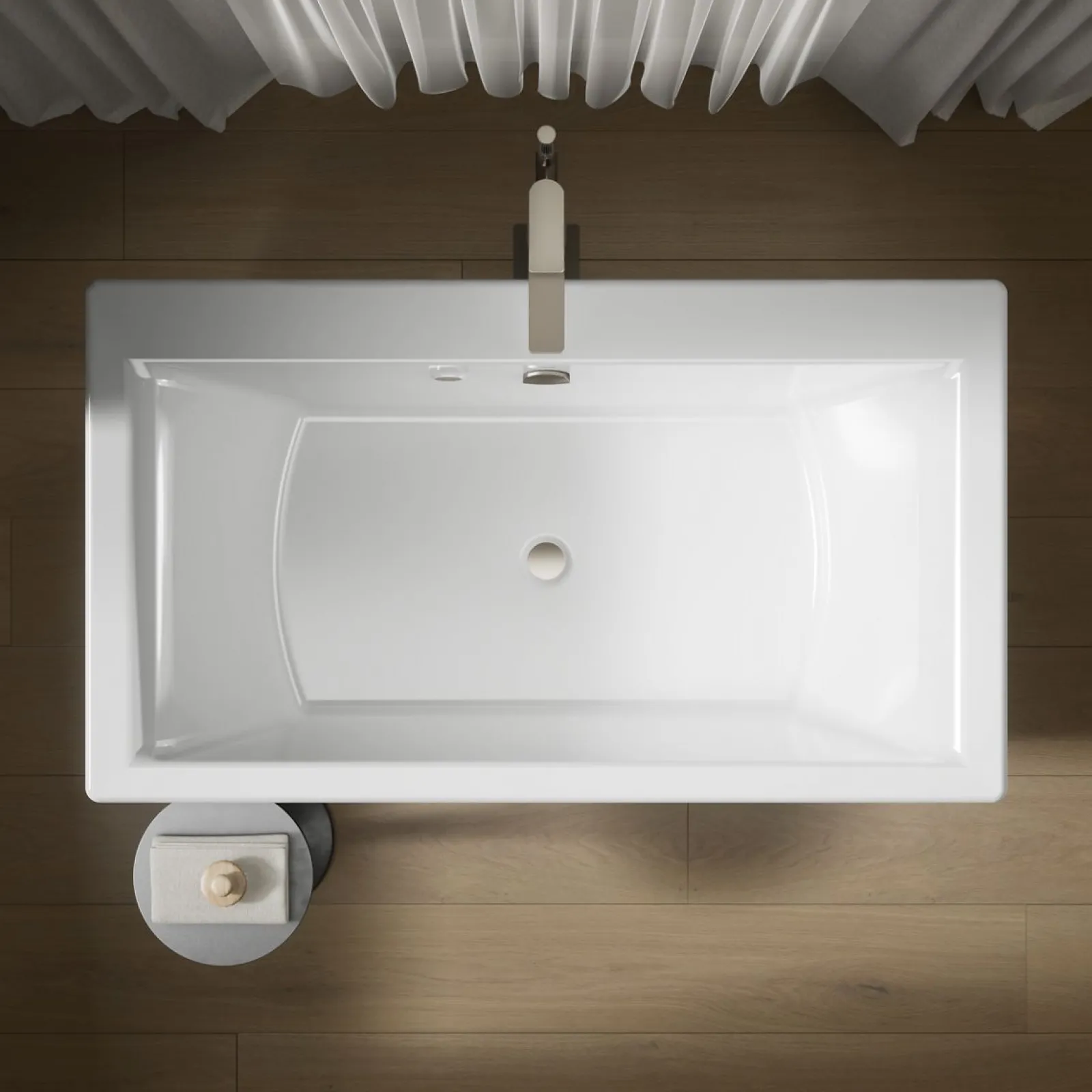 60" x 34" freestanding Heated BubbleMassage™ air bath with fluted shroud^Kohler Online